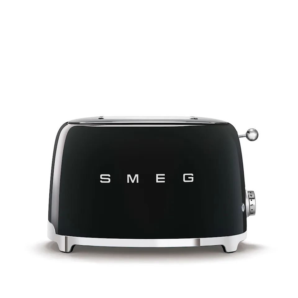 Smeg Toaster 2 Slices Black