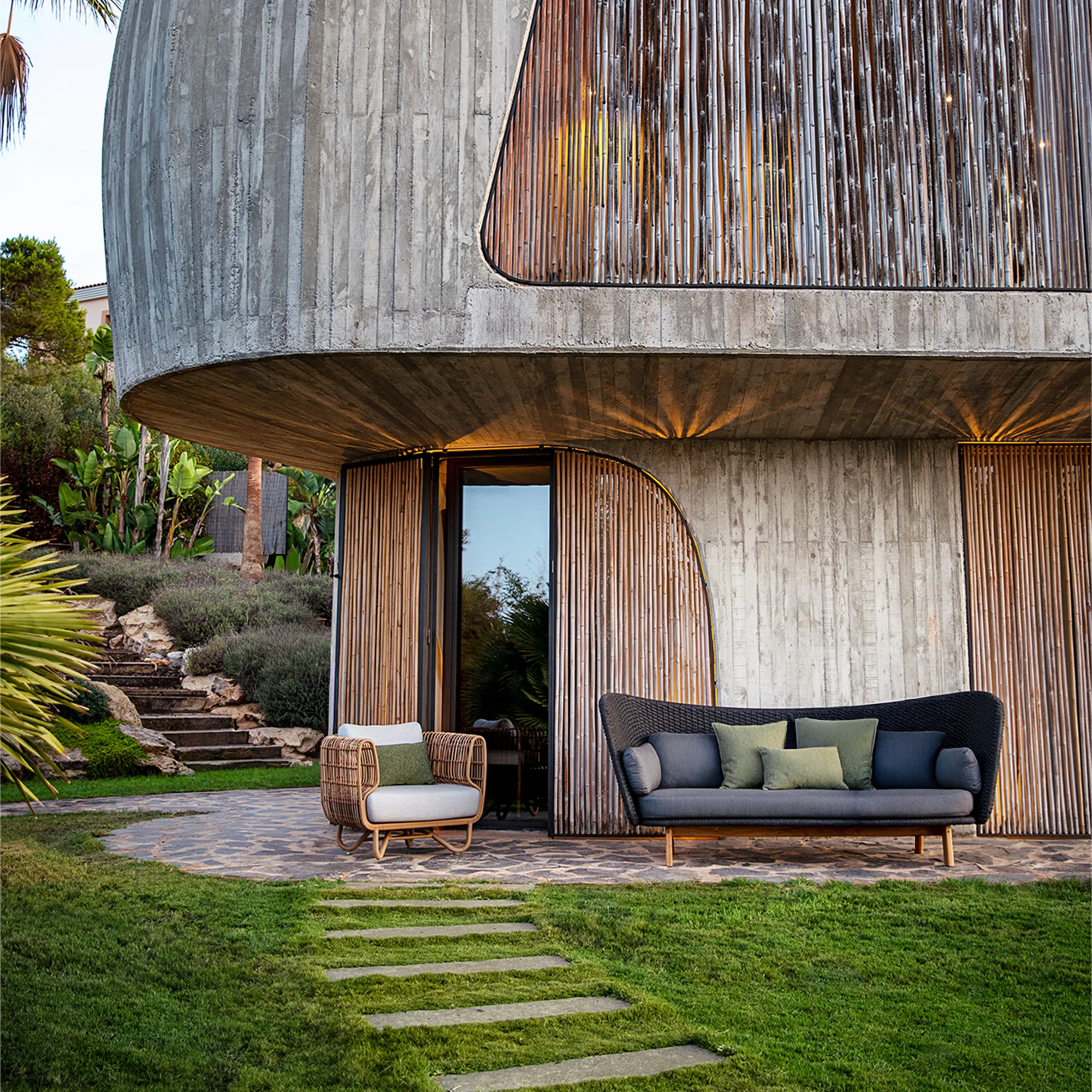 Peacock Wing 3-seters utesofa - 2