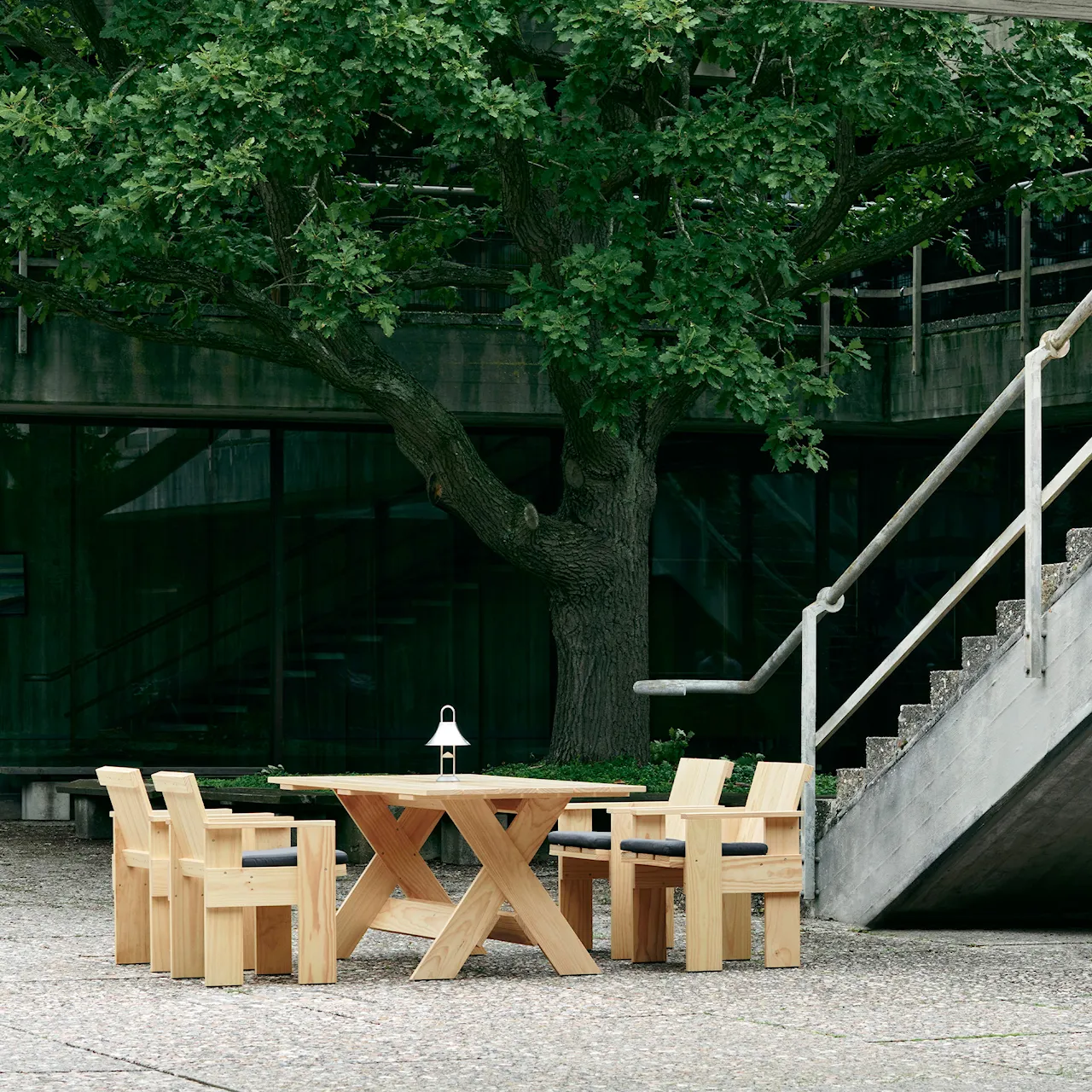 Crate Dining Table L180 - Water-Based Lacquered