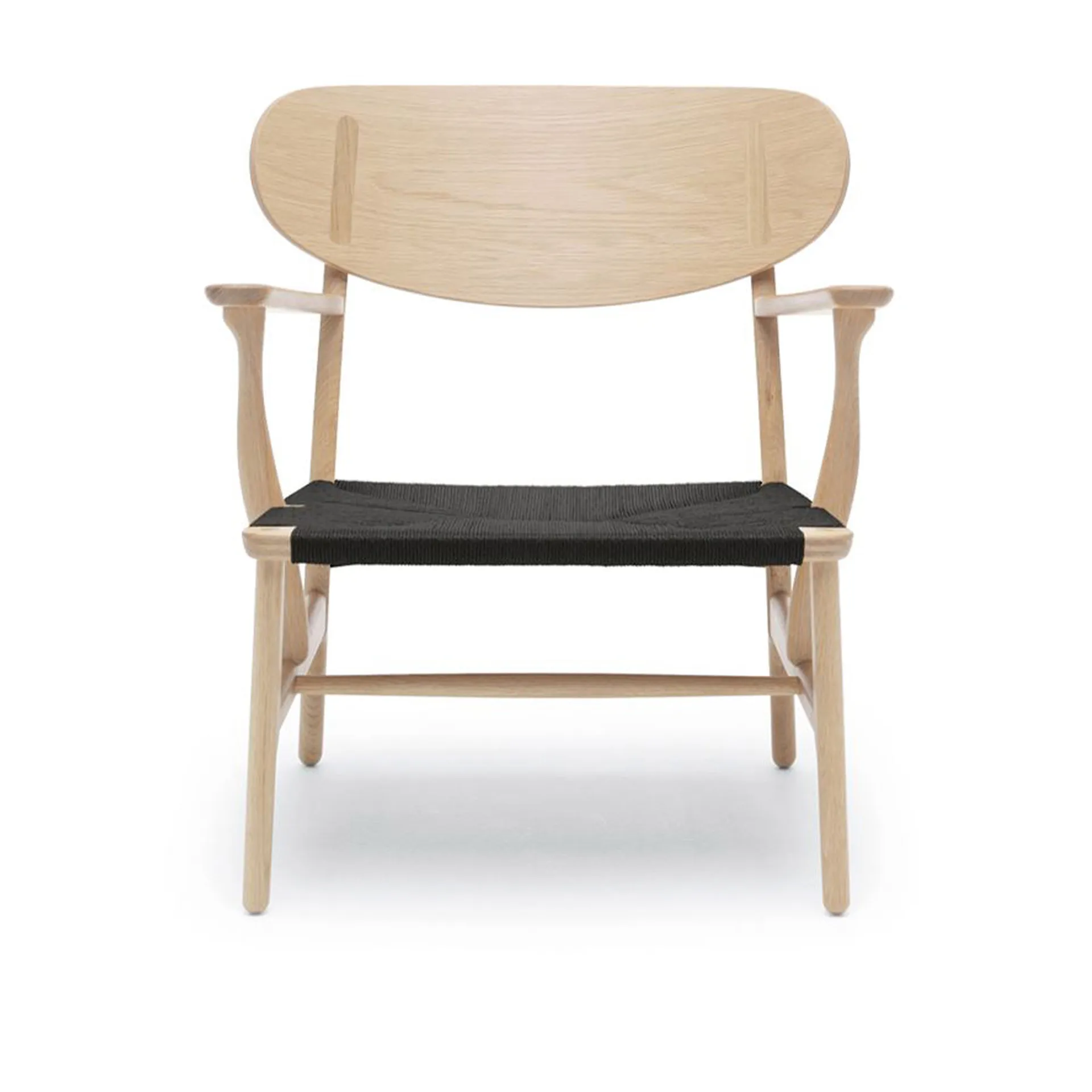 CH22 - Eik/Sort flettet papirsnor - Carl Hansen - Hans J. Wegner - NO GA