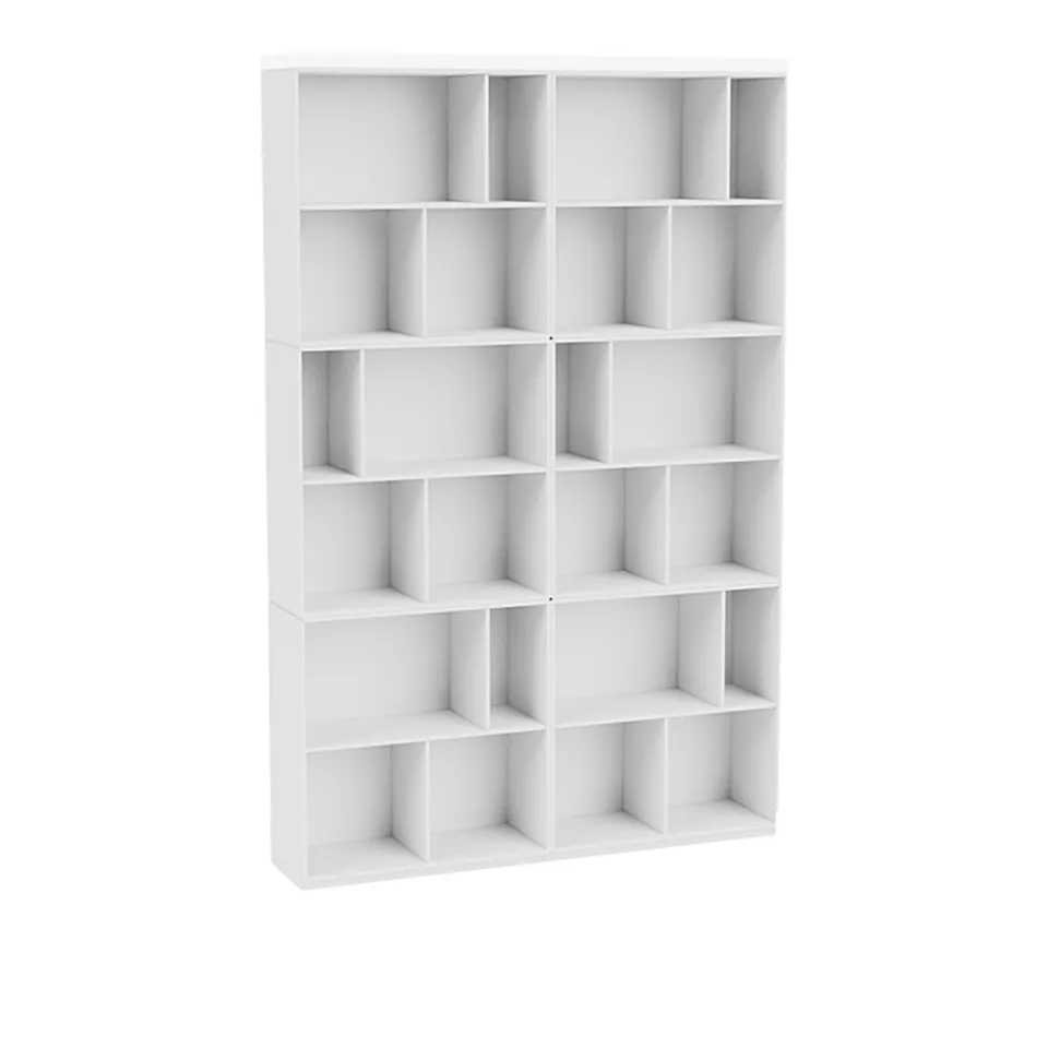 Read Spacious Bookshelf, Plinth H3 cm - New White