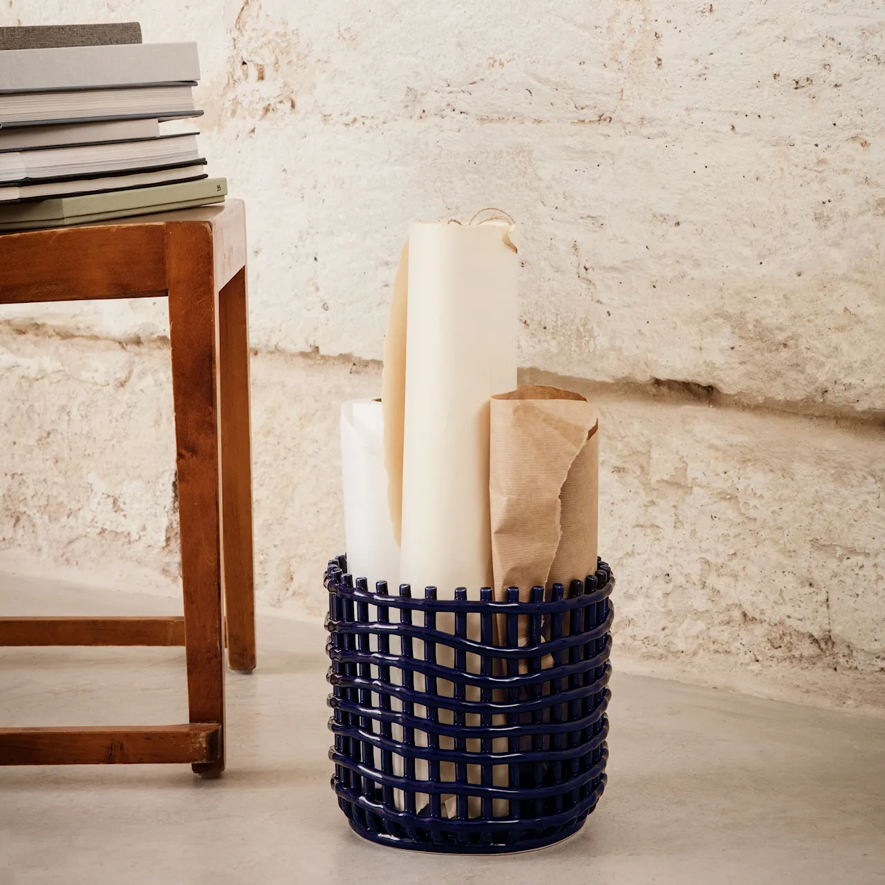Ceramic Basket Small dekorativ bolle