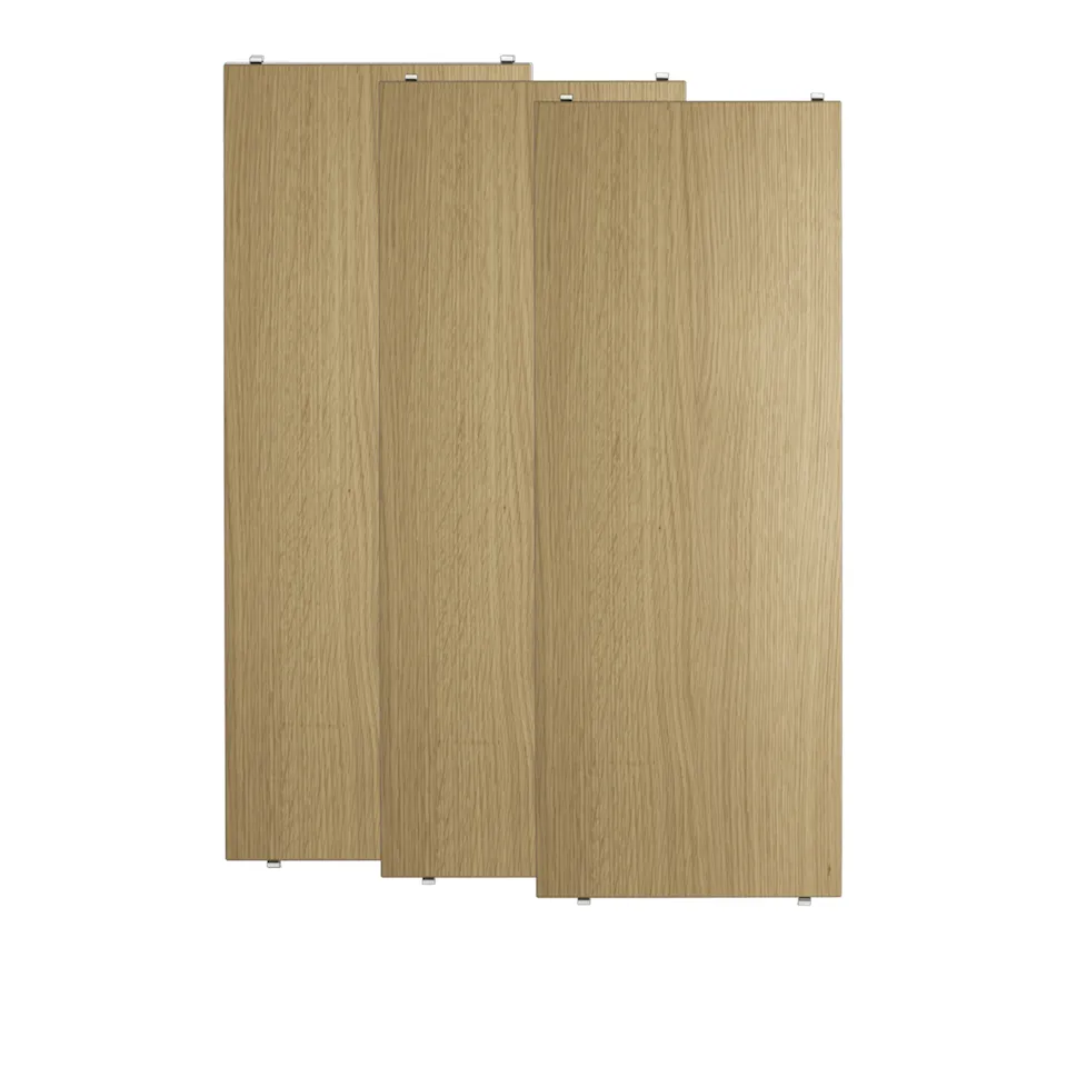 Hylleplate 78x30cm 3-pack eik