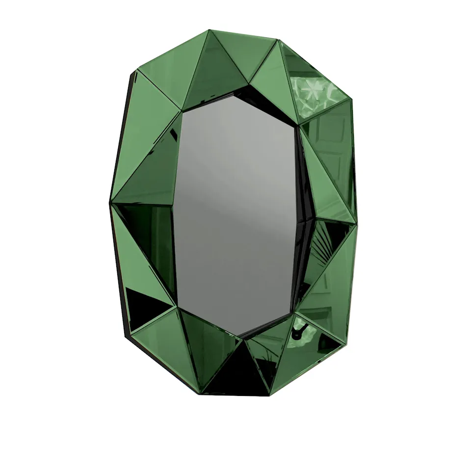 Diamond Large Mirror - Emerald