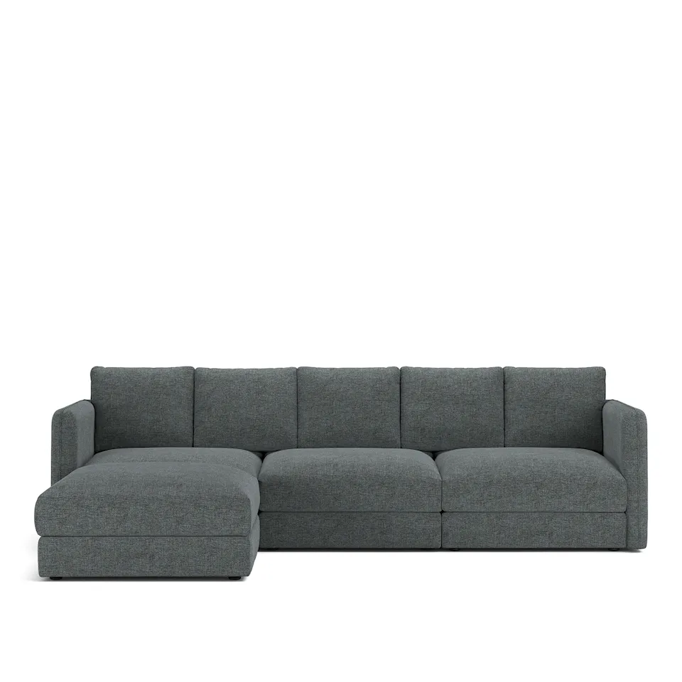 Pavarotti 02 3-seters sofa med fotskammel