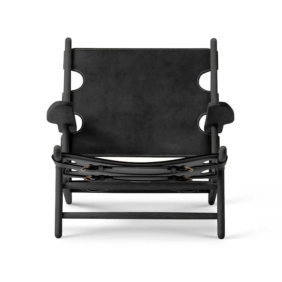 The Hunting Chair lenestol svartlakkert eik