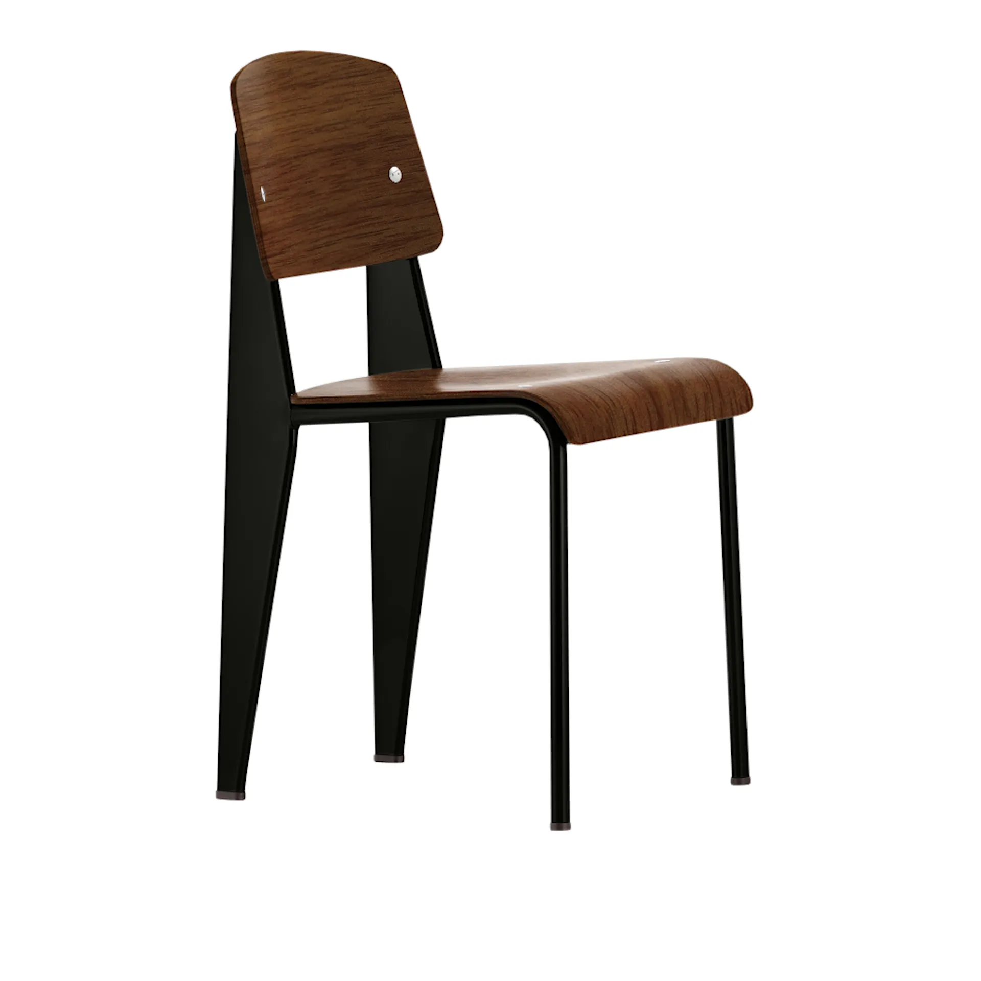 Standard spisestuestol Black Pigmented Walnut - Vitra - Jean Prouvé - NO GA