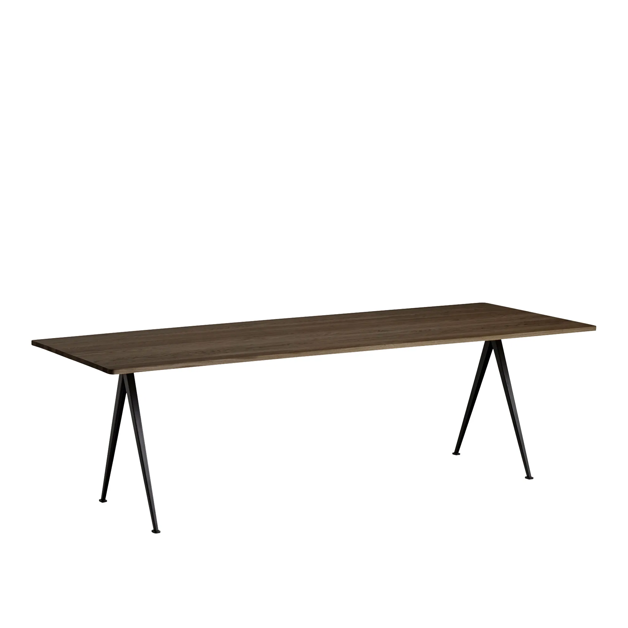 Pyramid 02 table 85x250 cm black powder coated steel - 1