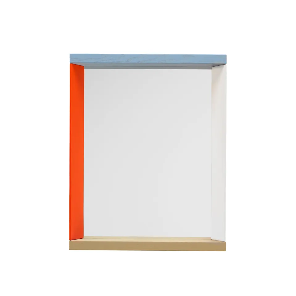 Colour Frame Mirror, Small, Blue/Orange