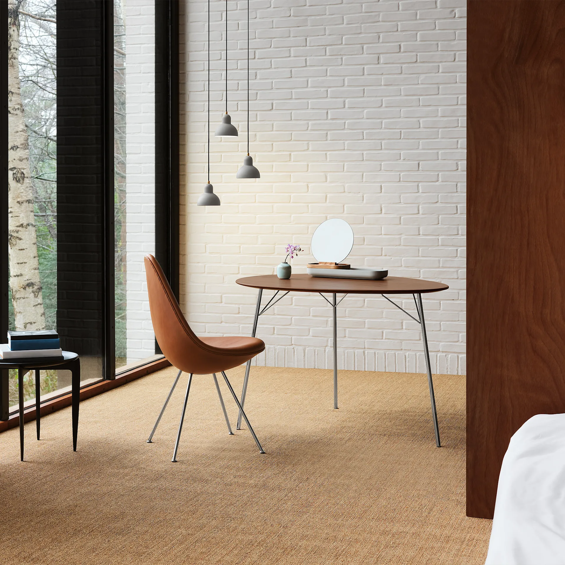 3110 Droppen stol fulltrukket - Fritz Hansen - Arne Jacobsen - NO GA