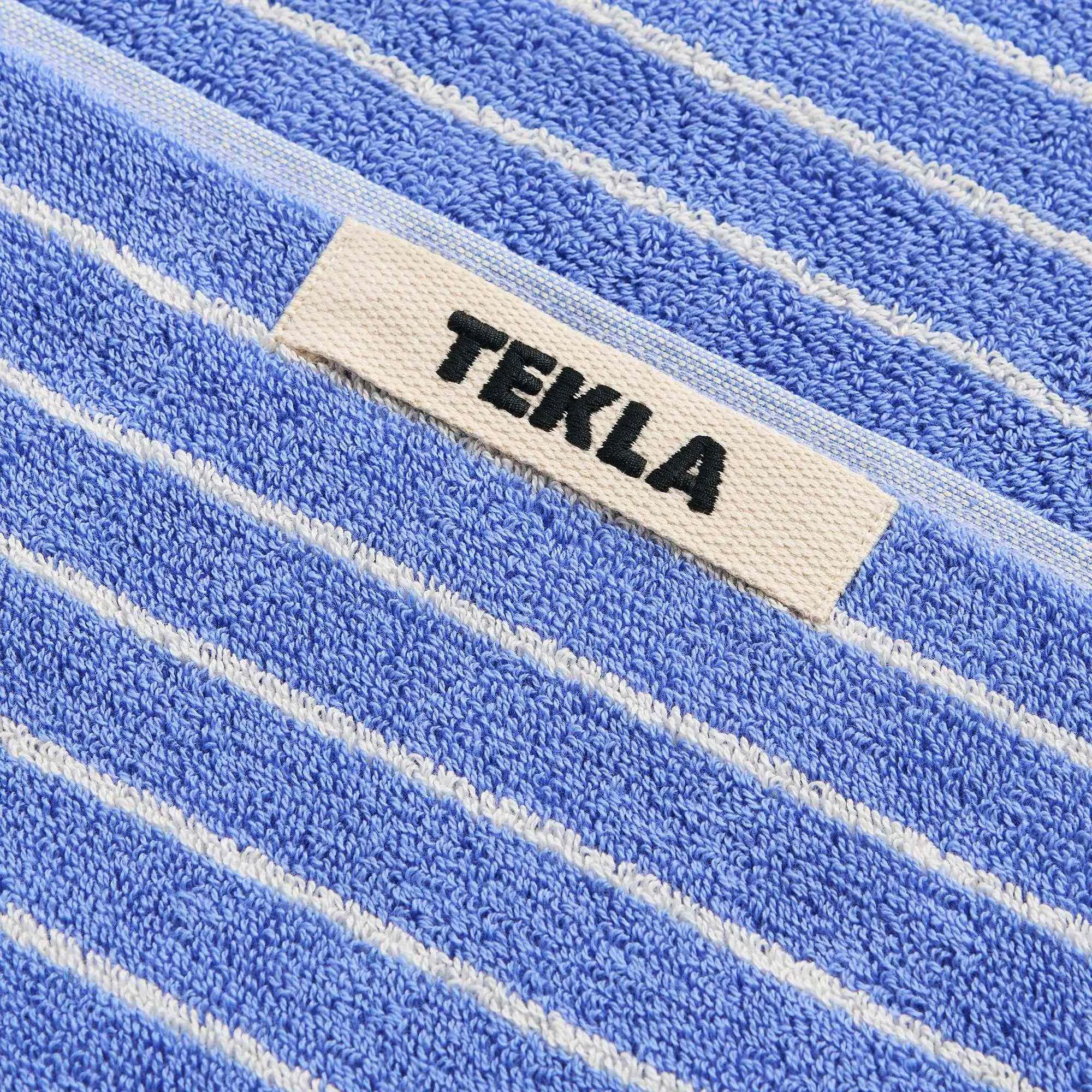 Terry Clear Blue Stripes håndkle - 2