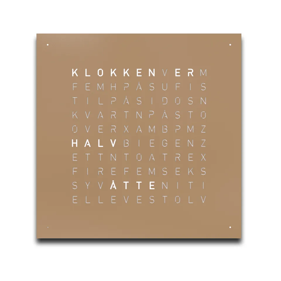 Qlocktwo Earth 45 – Hazelnut