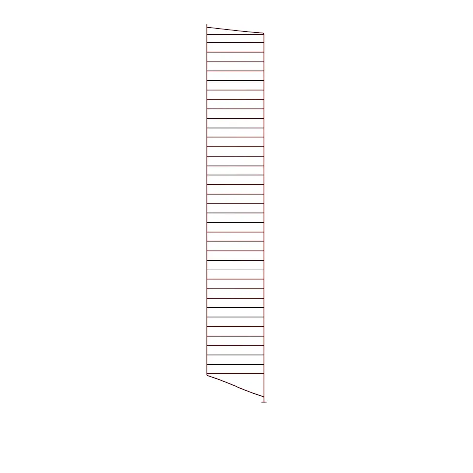 Gulvgavl 200 x 30 cm 1-pakning mørkerød