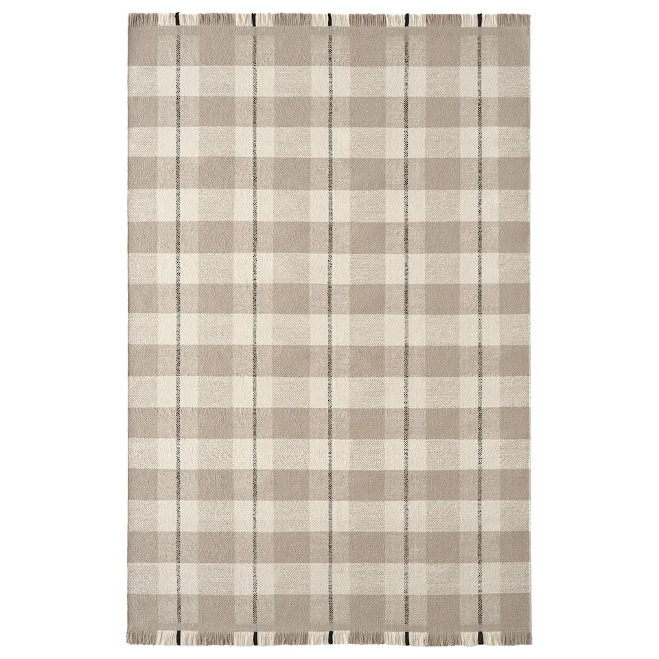 Plaid Sand/Cream ullteppe