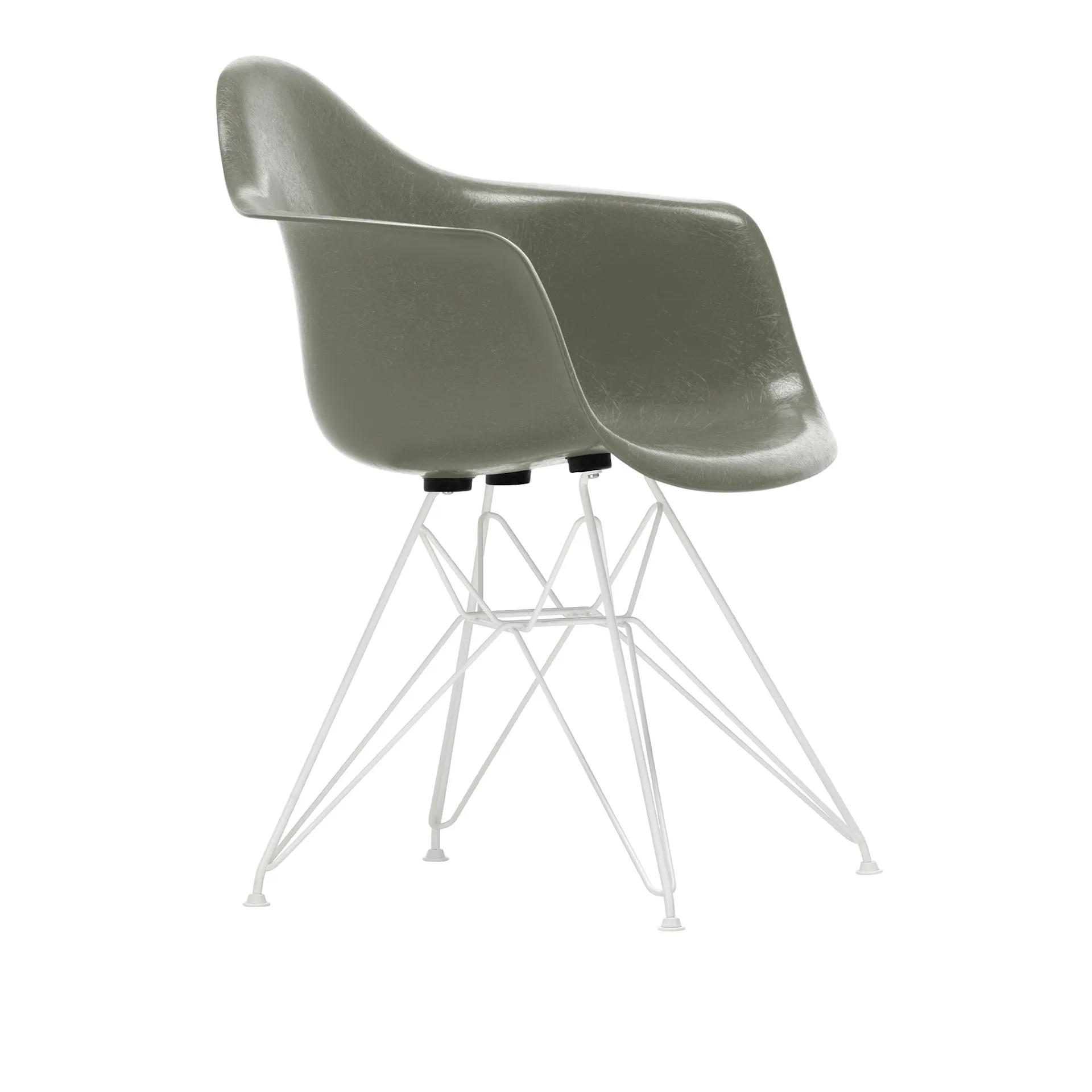 Eames Fiberglass Armchair DAR rammestol White - Vitra - Charles & Ray Eames - NO GA