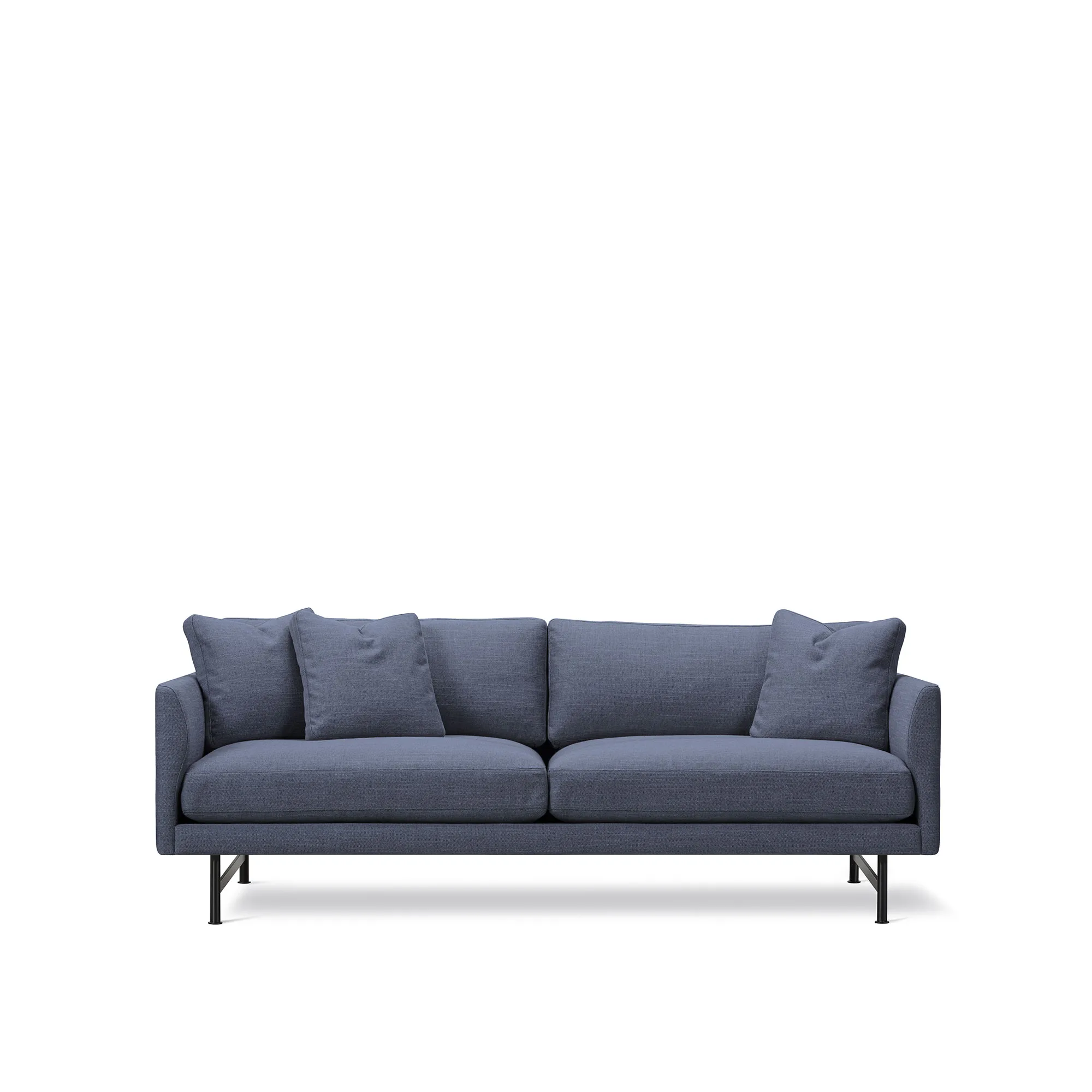 Calmo 2-seters sofa svart stål - 1