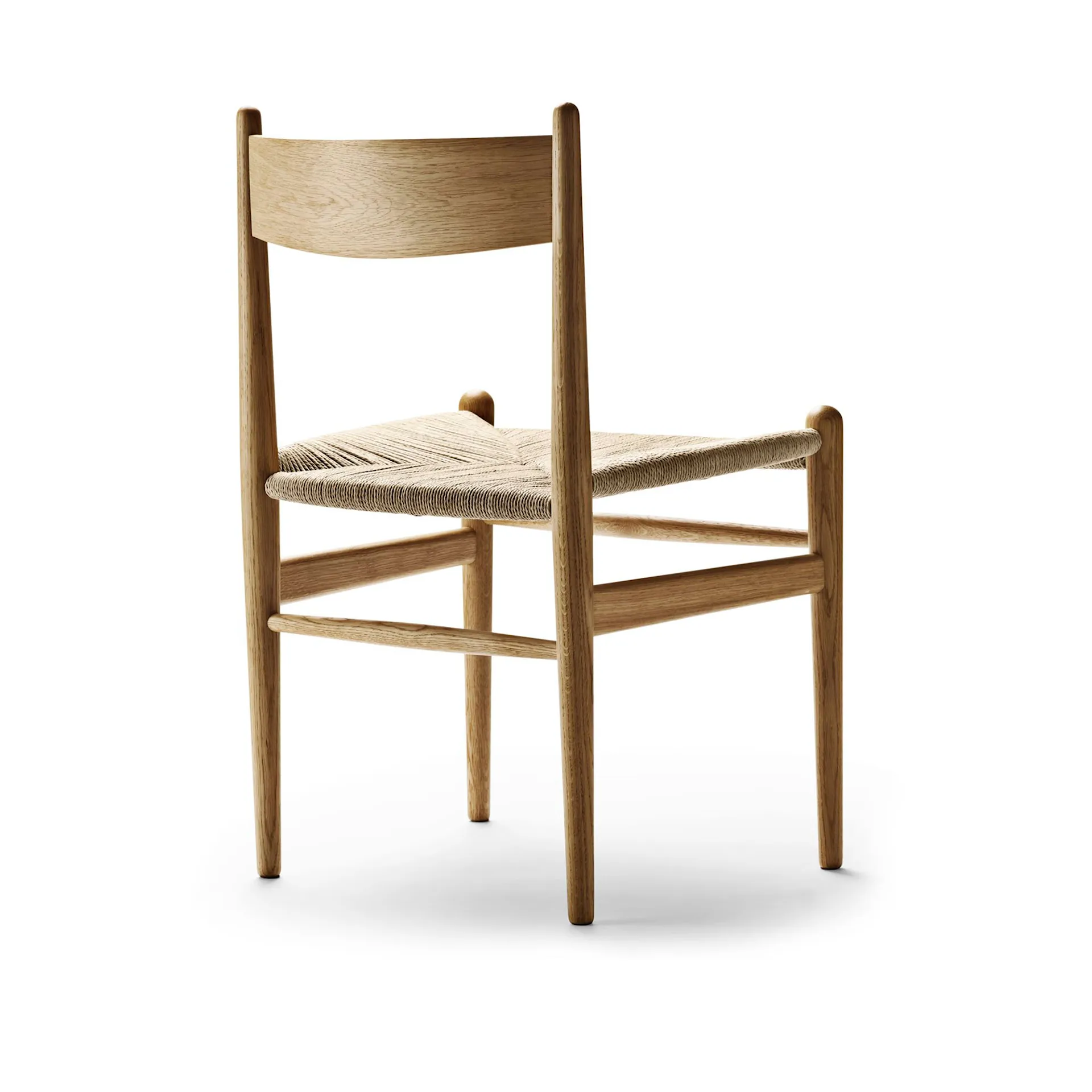 CH36 - Eik/naturfarget flettet papirsnor - Carl Hansen - Hans J. Wegner - NO GA