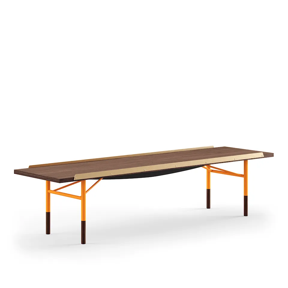 Table Bench Medium med mässingskanter