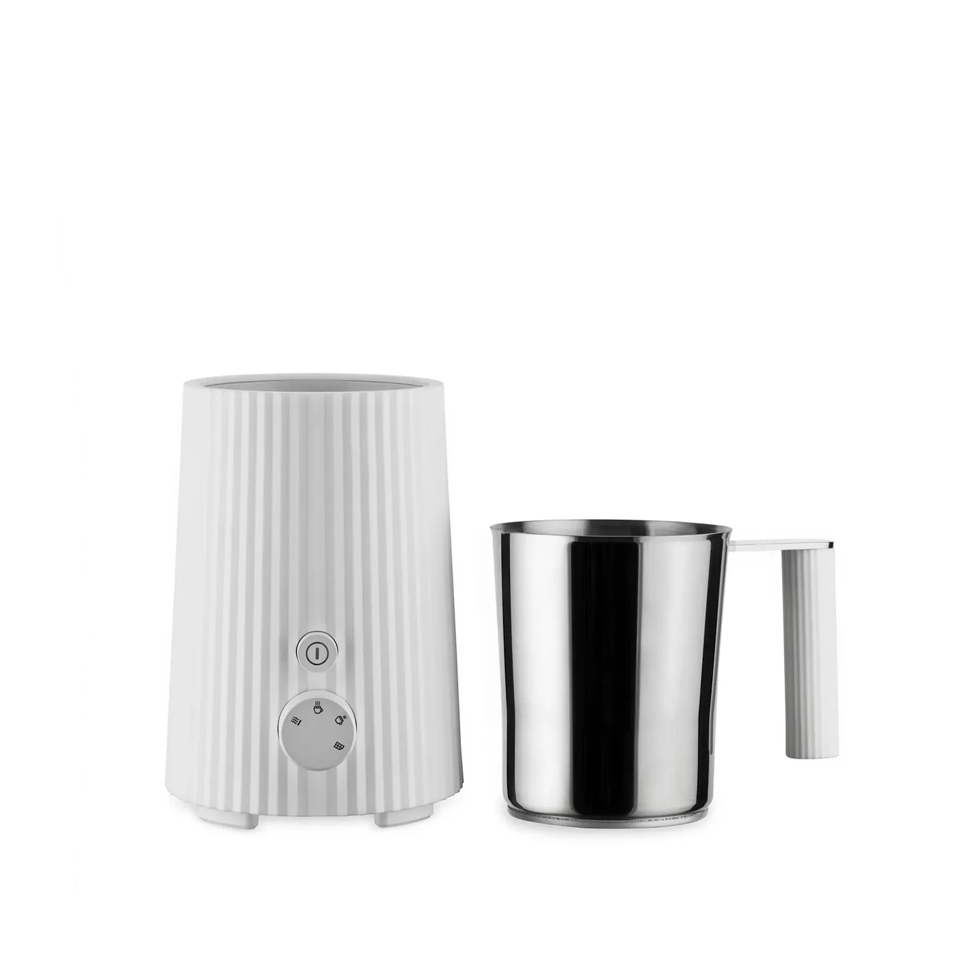 Plissé Milk frother - White - Alessi - NO GA