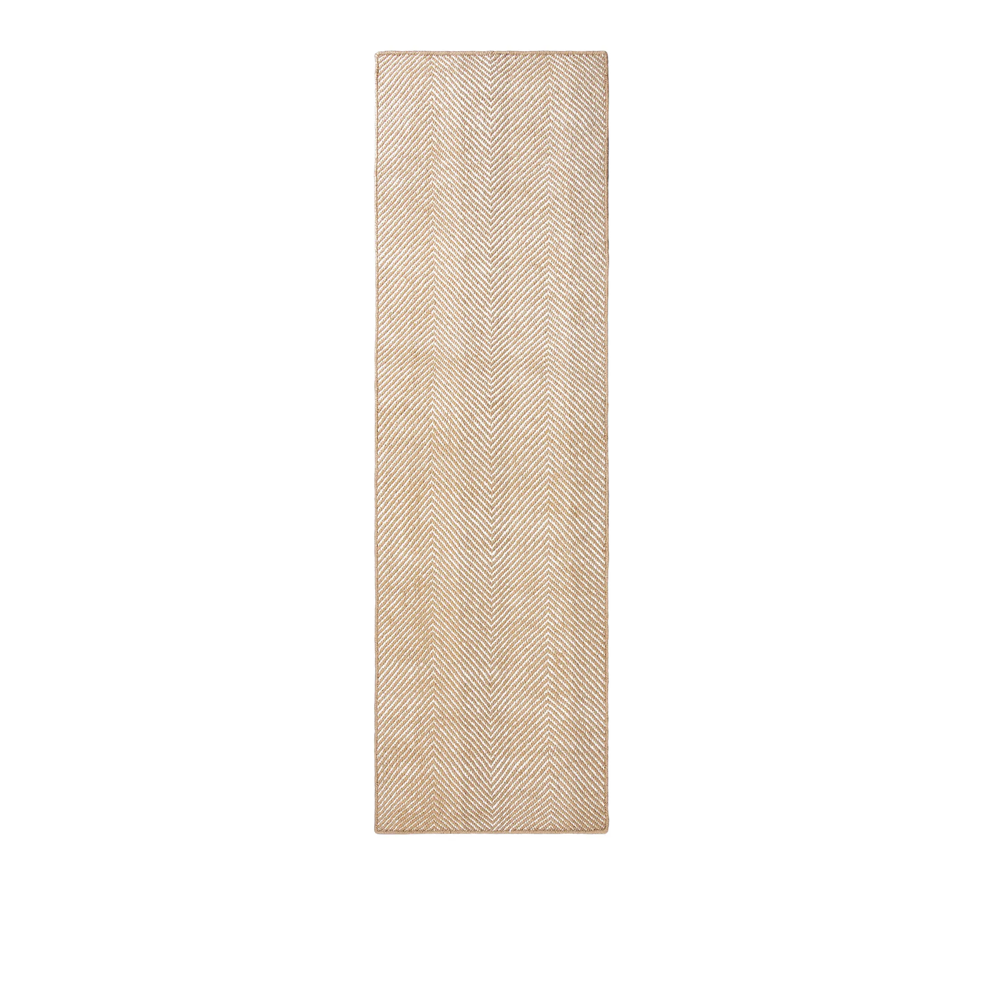 Jute Herringbone Natural/Cream løper