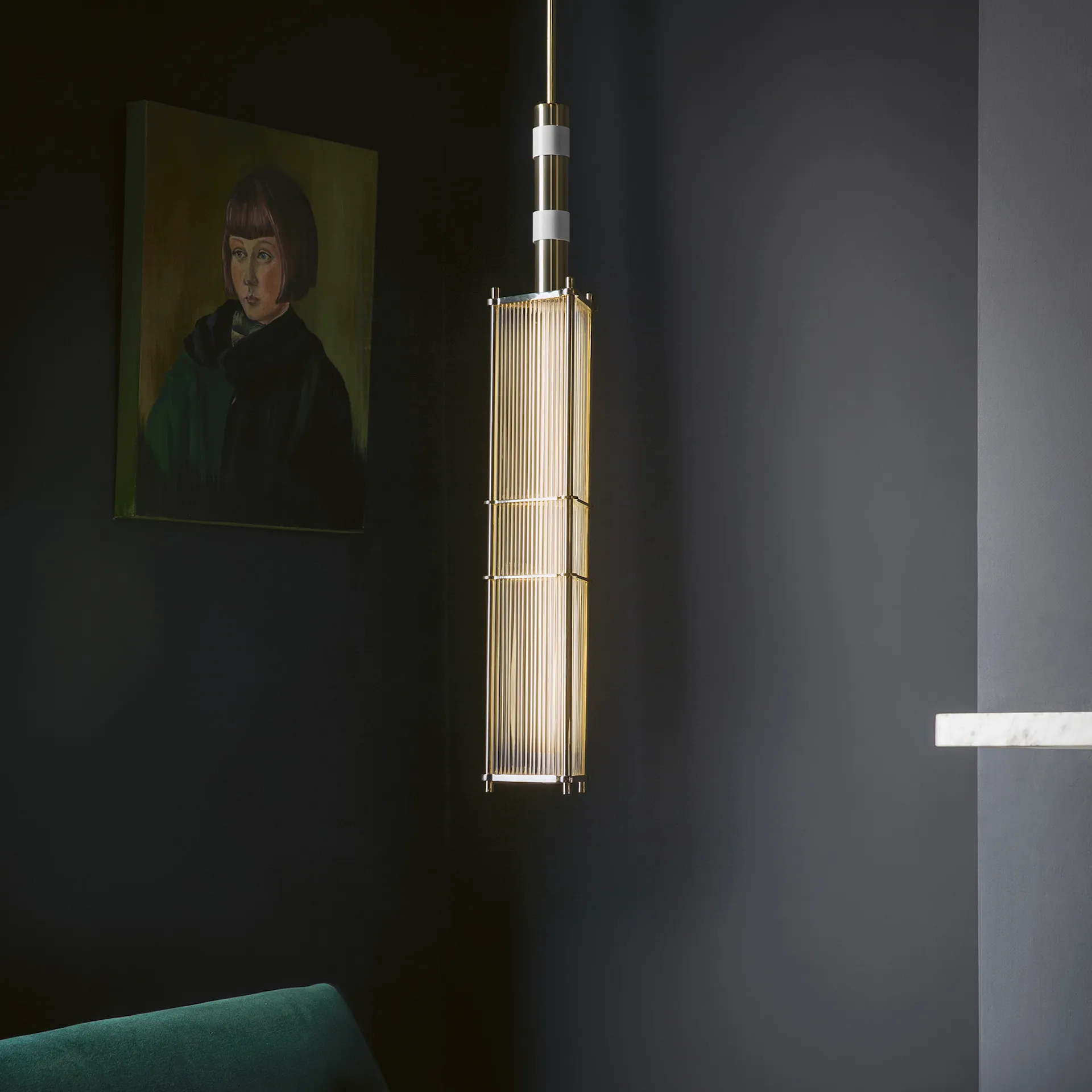 Arbor Pendant, Brass/Black - Bert Frank - NO GA