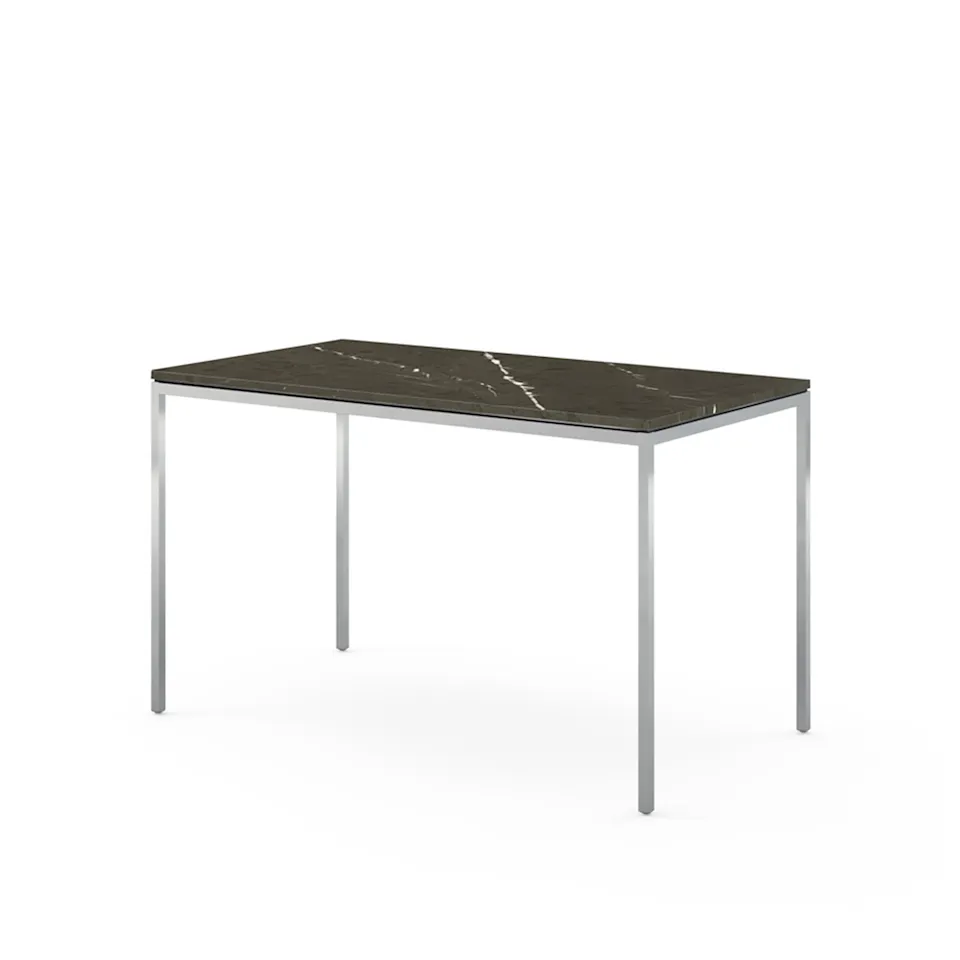 Florence Knoll High Table, Rektangulär, 122 x 66 cm, skiva i Svart Marquina marmor