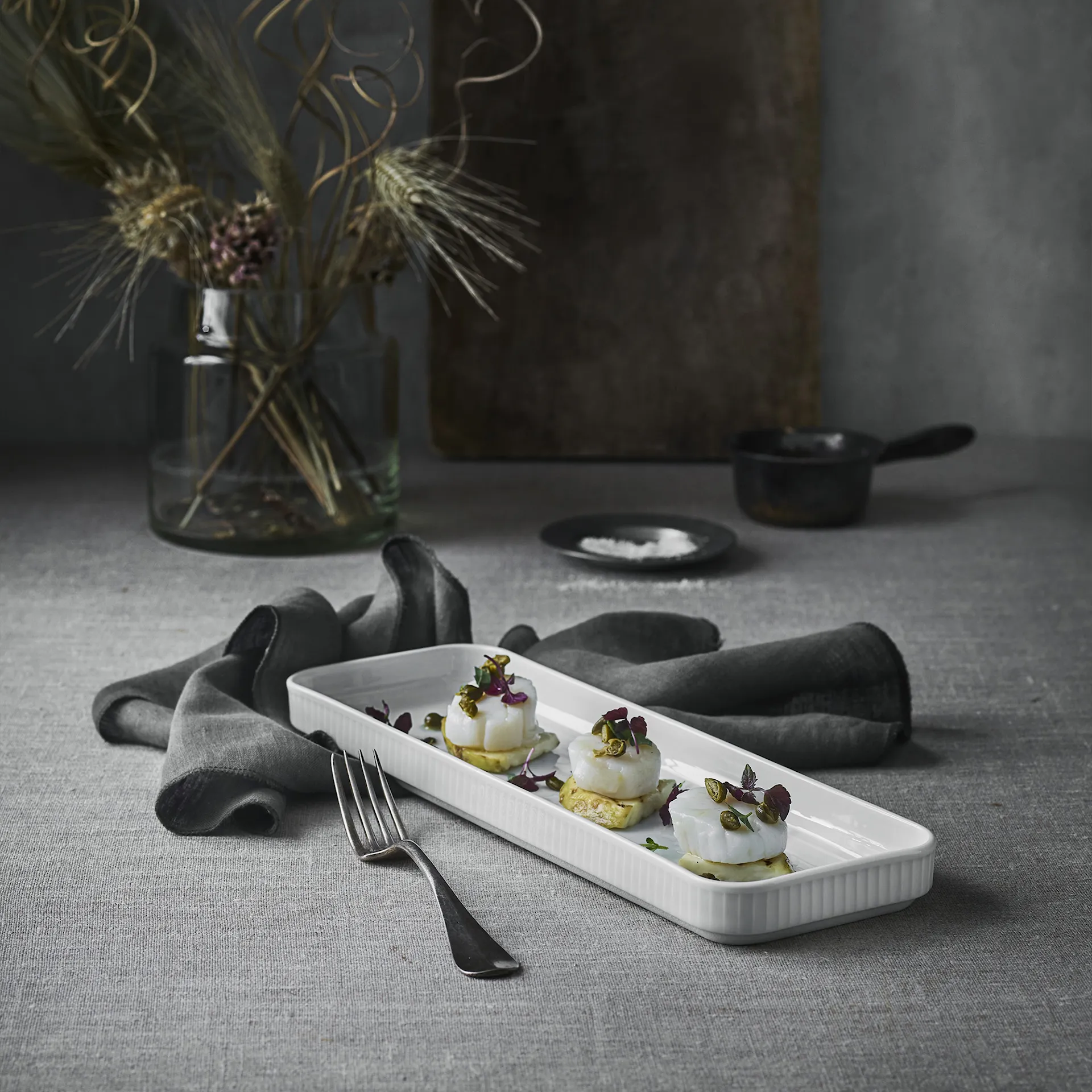 Plissé Rectangular Serving Dish - Pillivuyt - NO GA