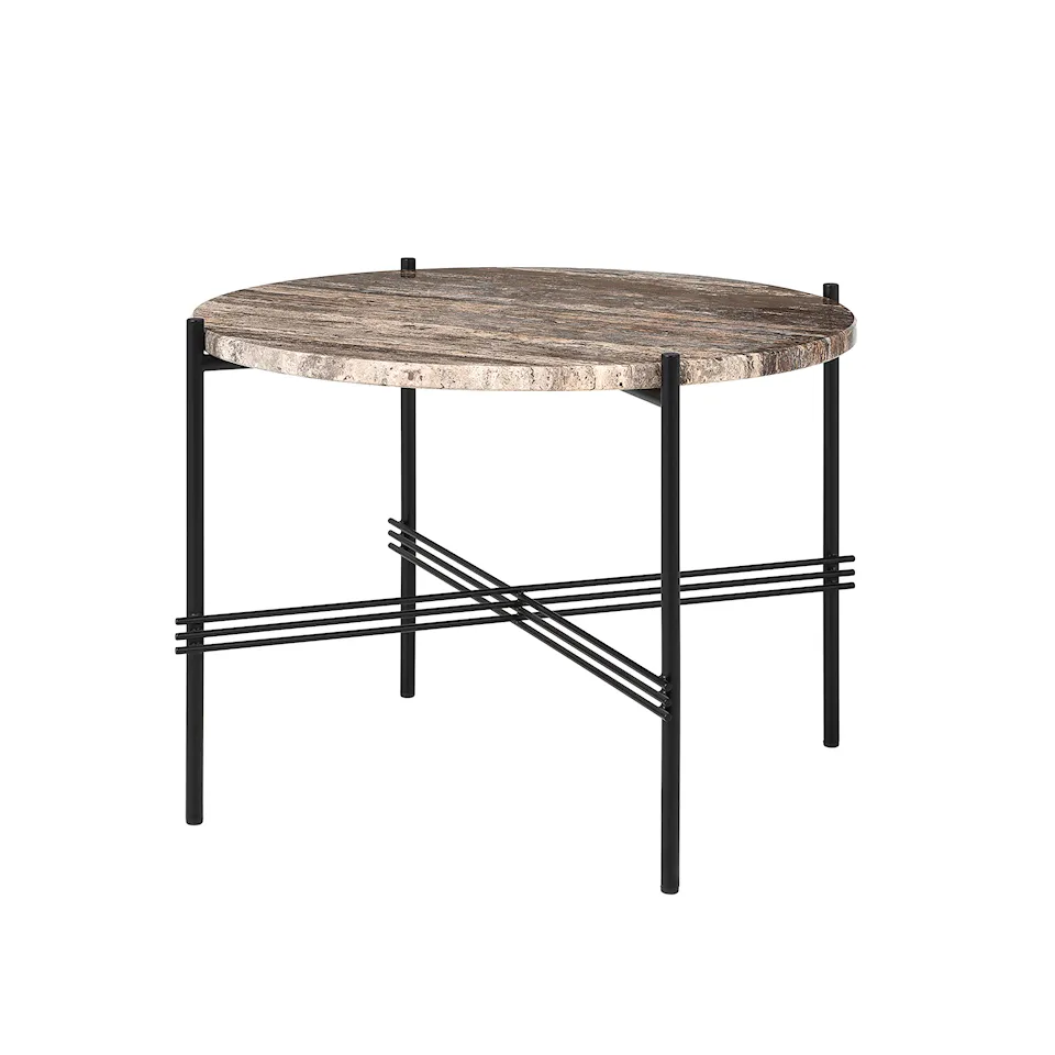 TS Coffee Table Black/Travertine