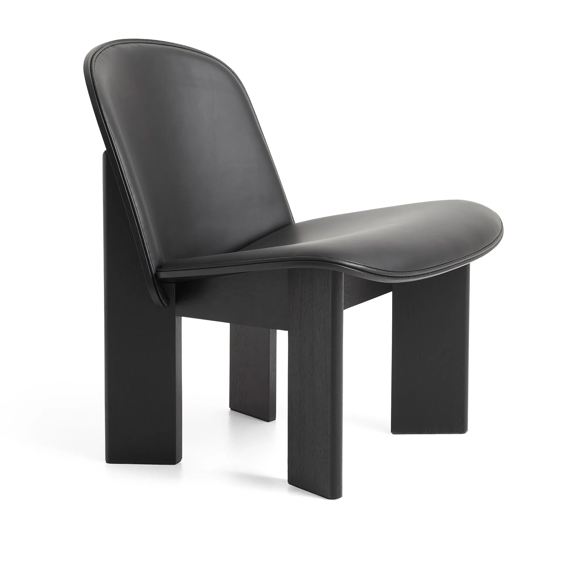 Chisel lenestol Front Upholstery Black Oak - 1