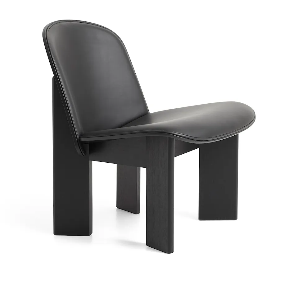 Chisel lenestol Front Upholstery Black Oak