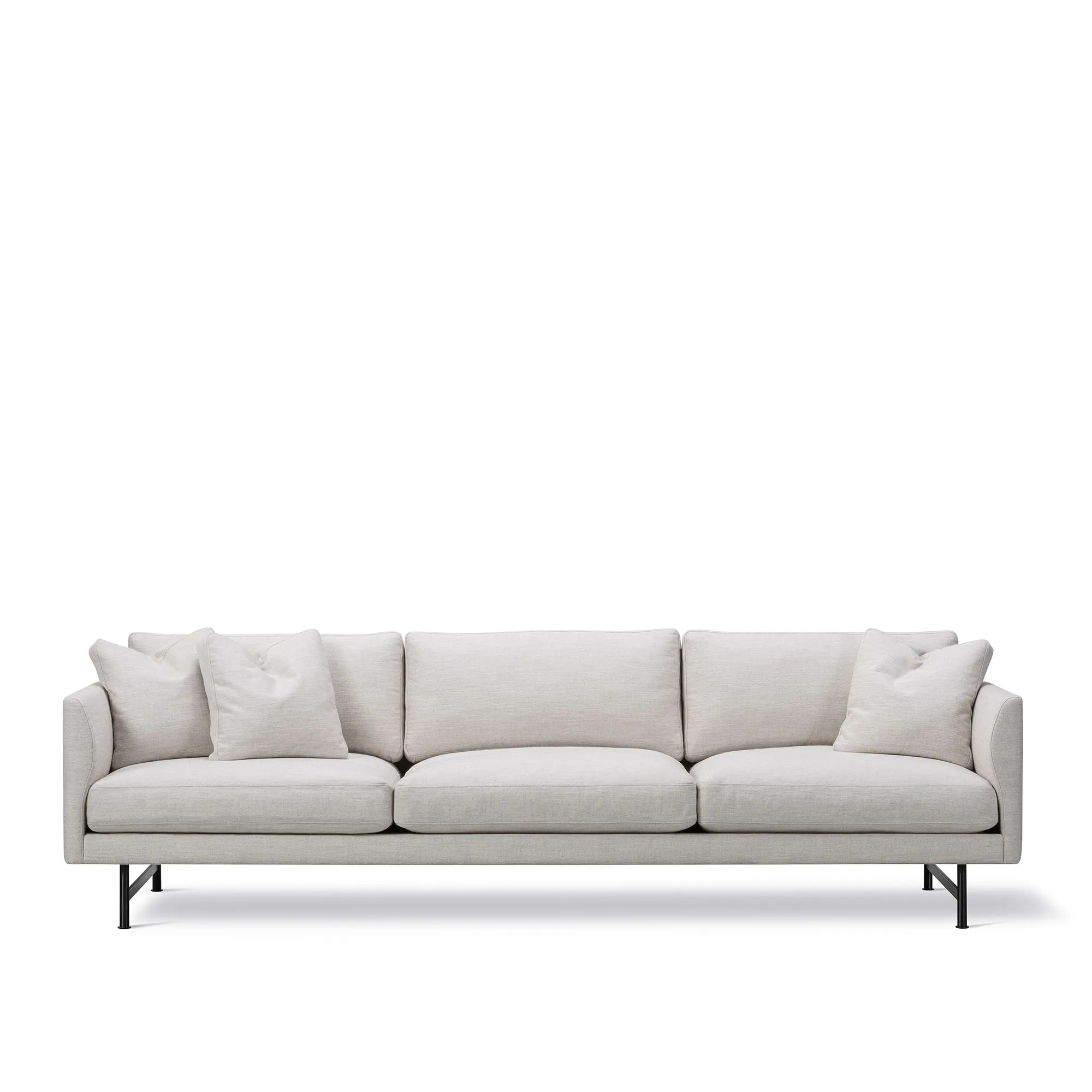 Calmo 3-seters sofa svart metall - 1