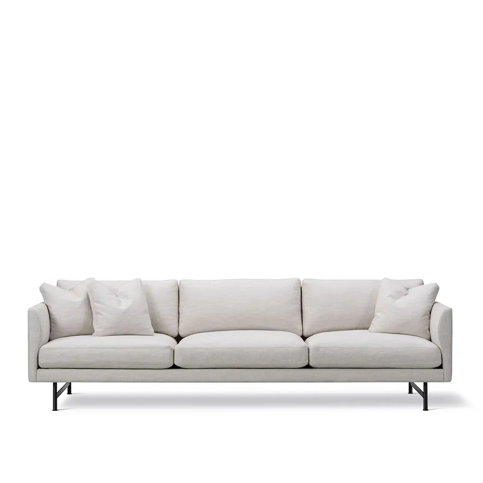 Calmo 3-seters sofa svart metall