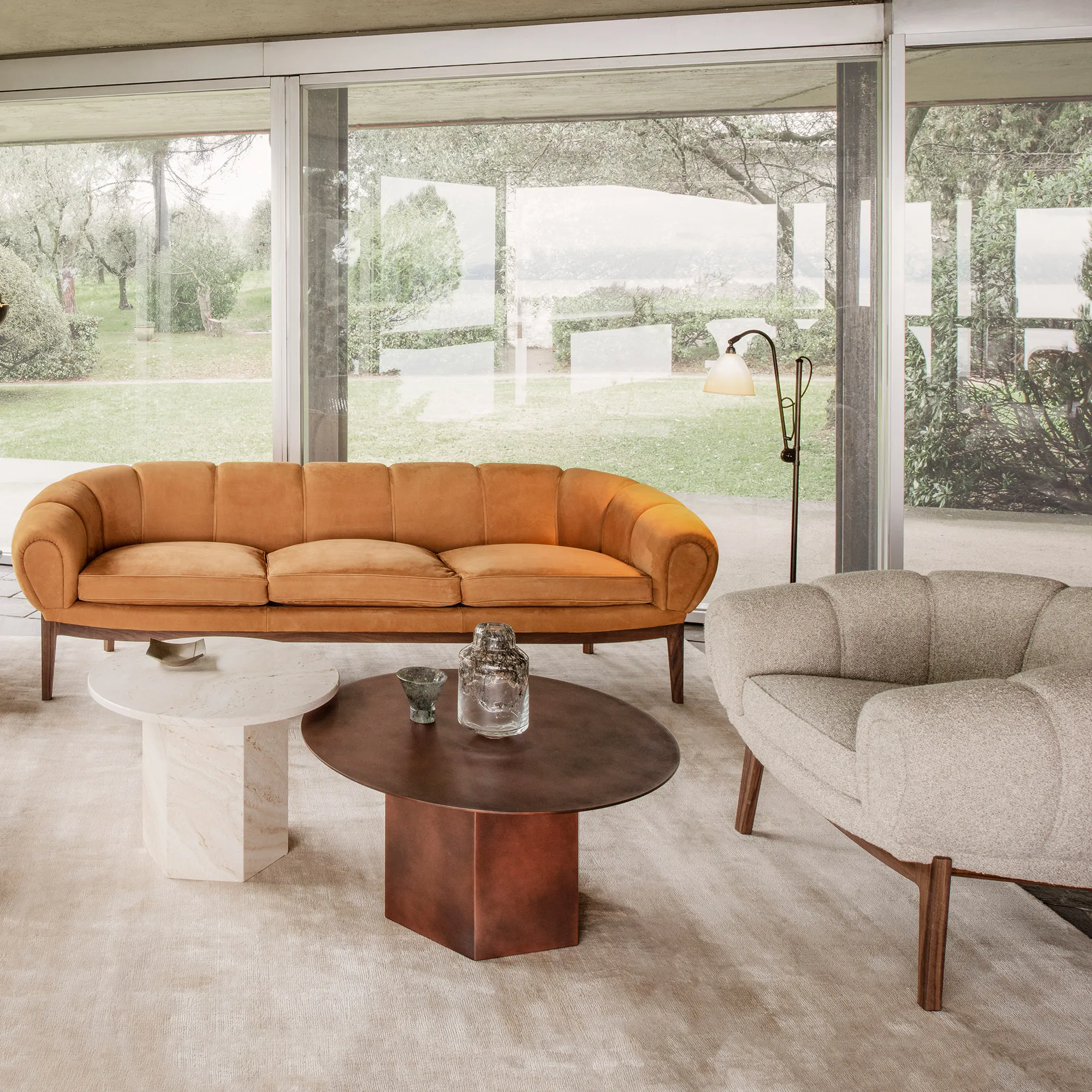 Croissant 3-seters sofa eik - 6
