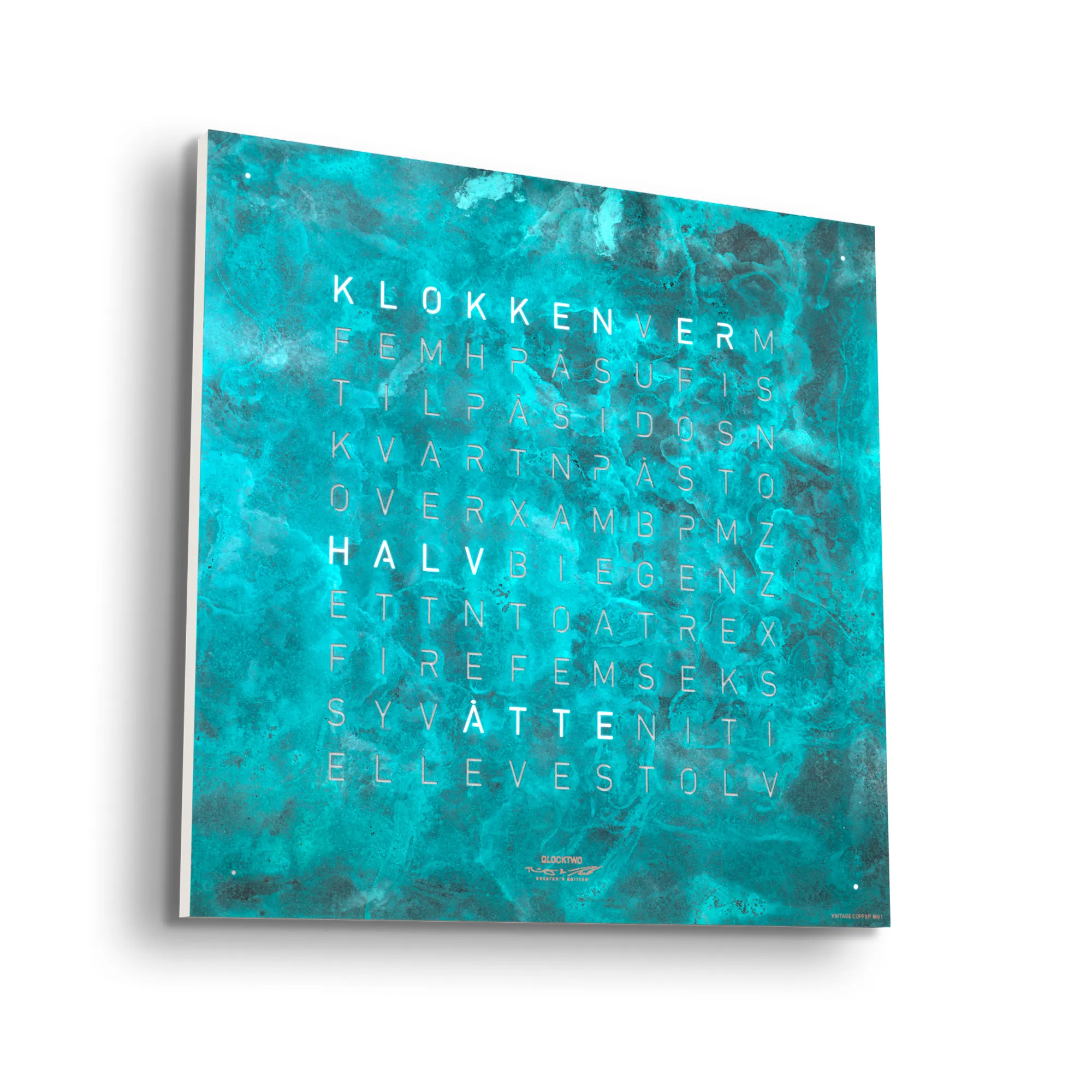Qlocktwo Earth 45 Creator's Edition – Vintage Copper - 2