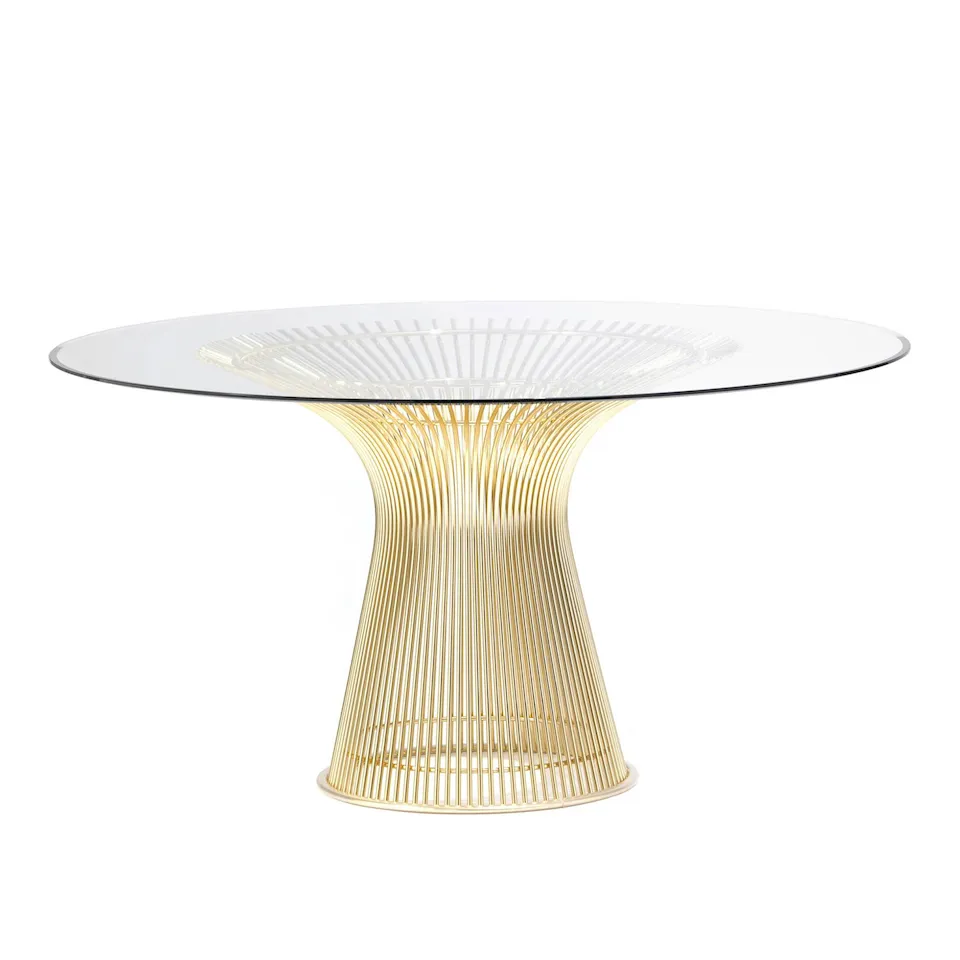 Platner spisebord 18k gull