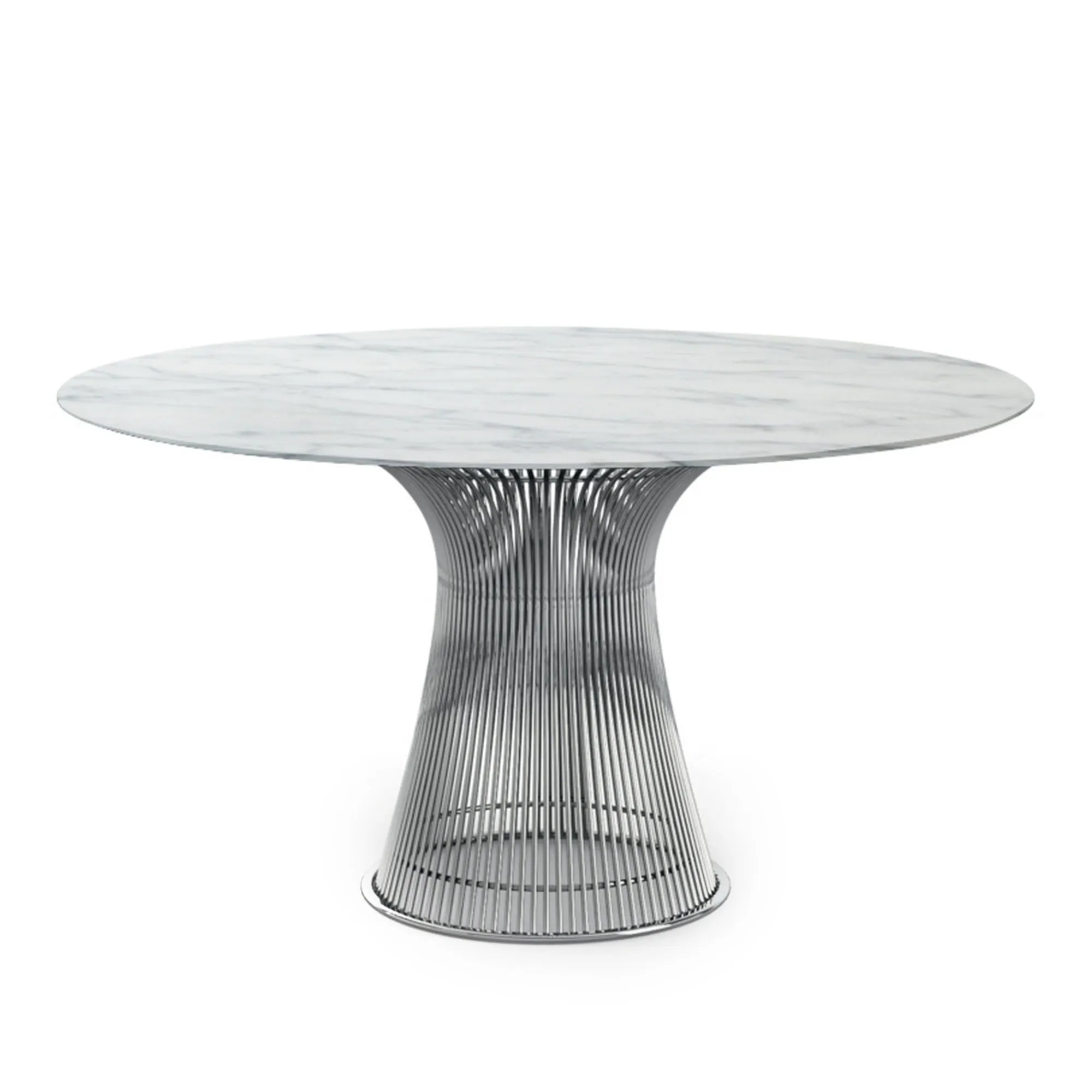 Platner spisebord polert nikkel - 1