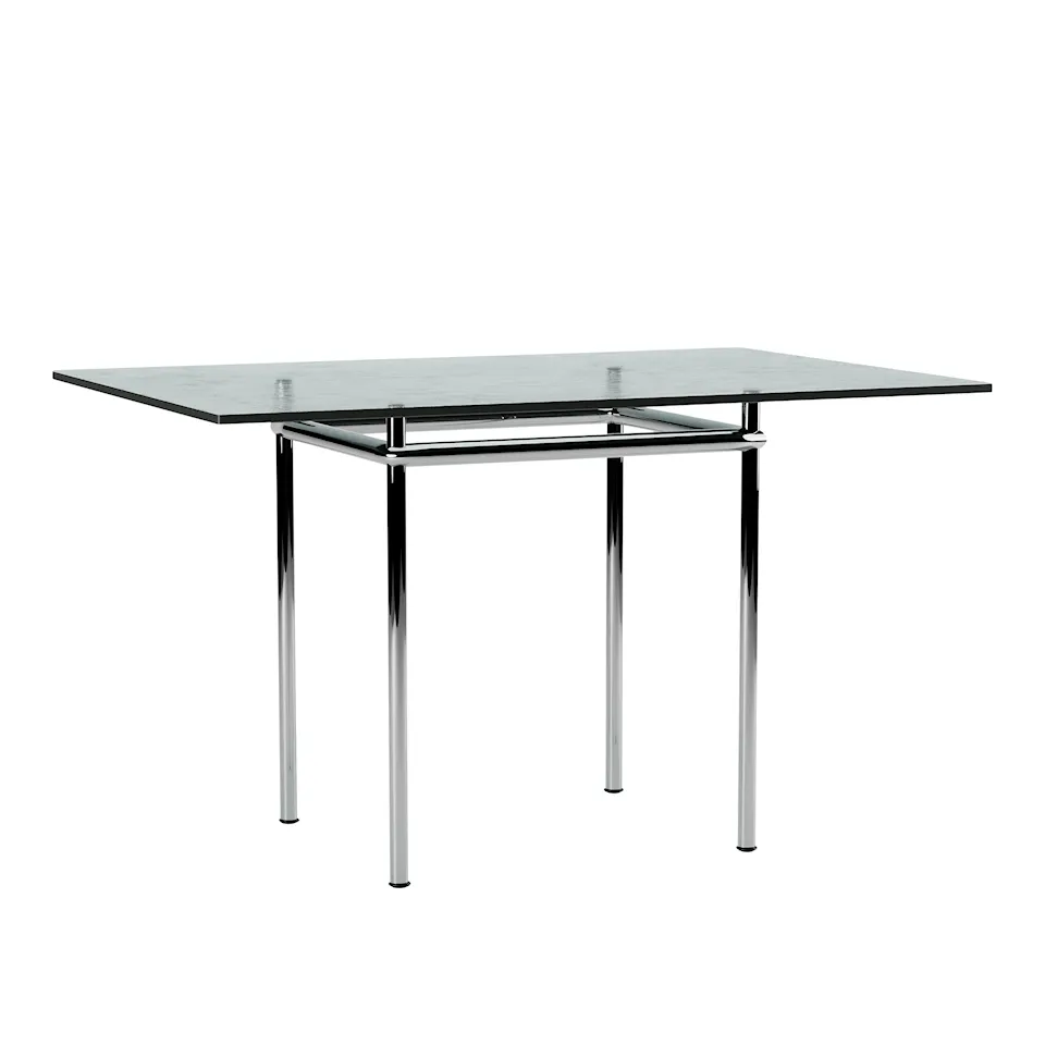 LC12 La Roche Table, Chrome Steel Base