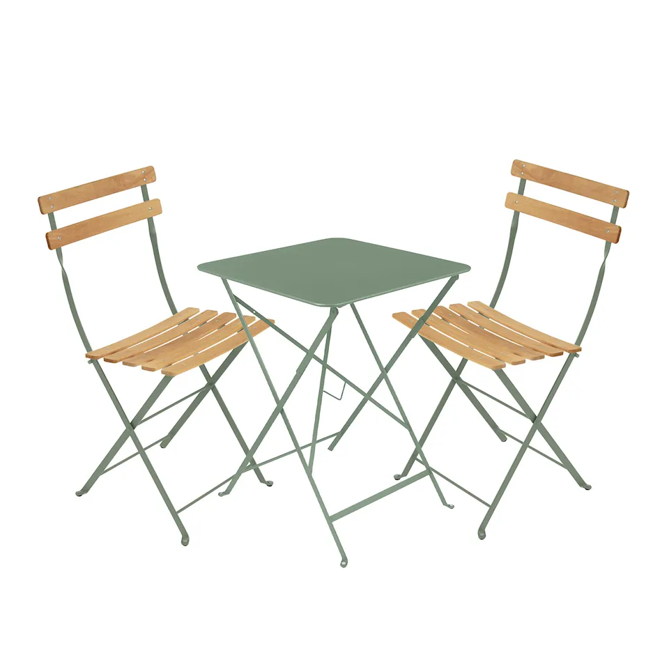 Bistro spisegruppe bord 57cm & 2 tre stoler