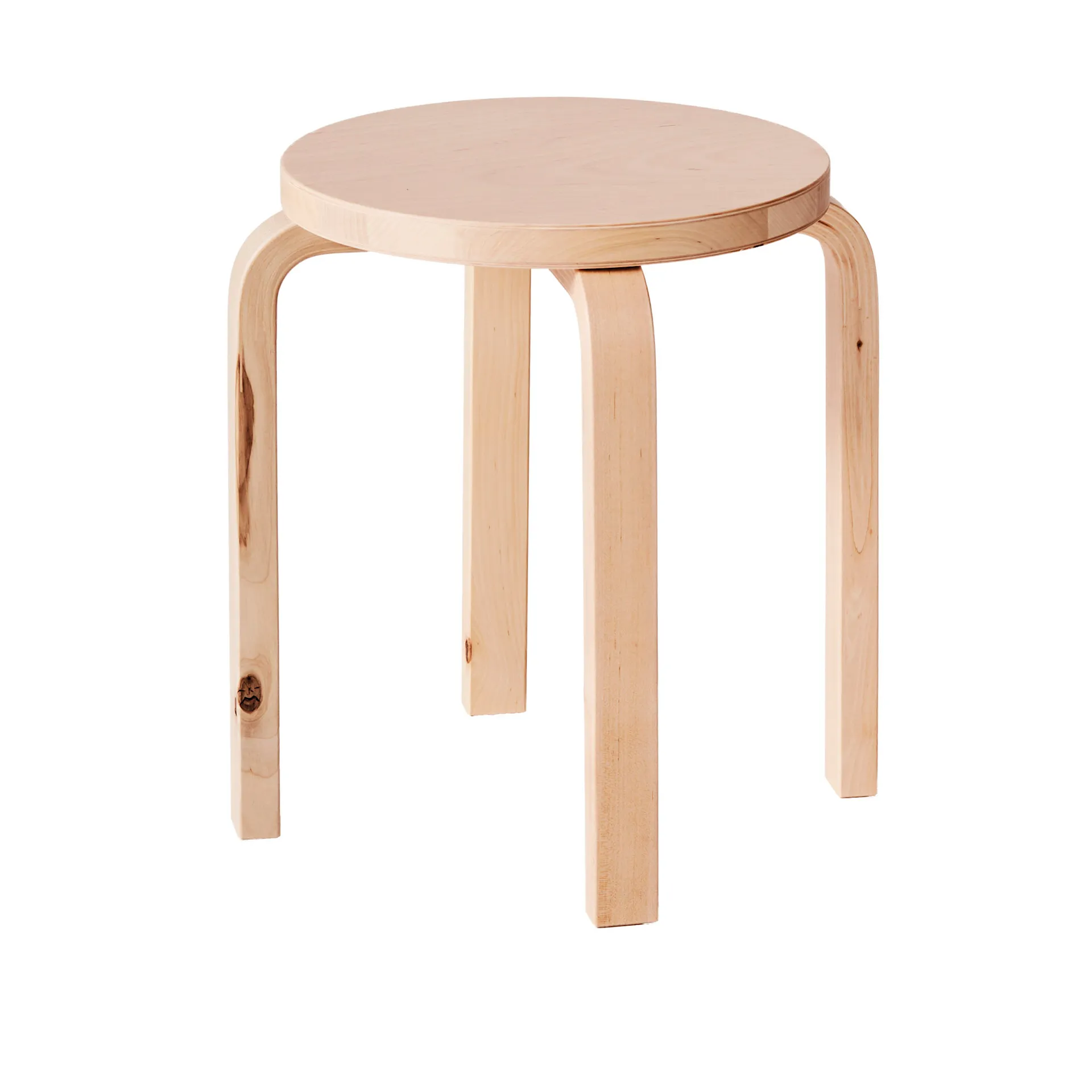 Spesialutgave av Stool E60 Wild Birch, signert Formafantasma - Artek - Alvar Aalto - NO GA