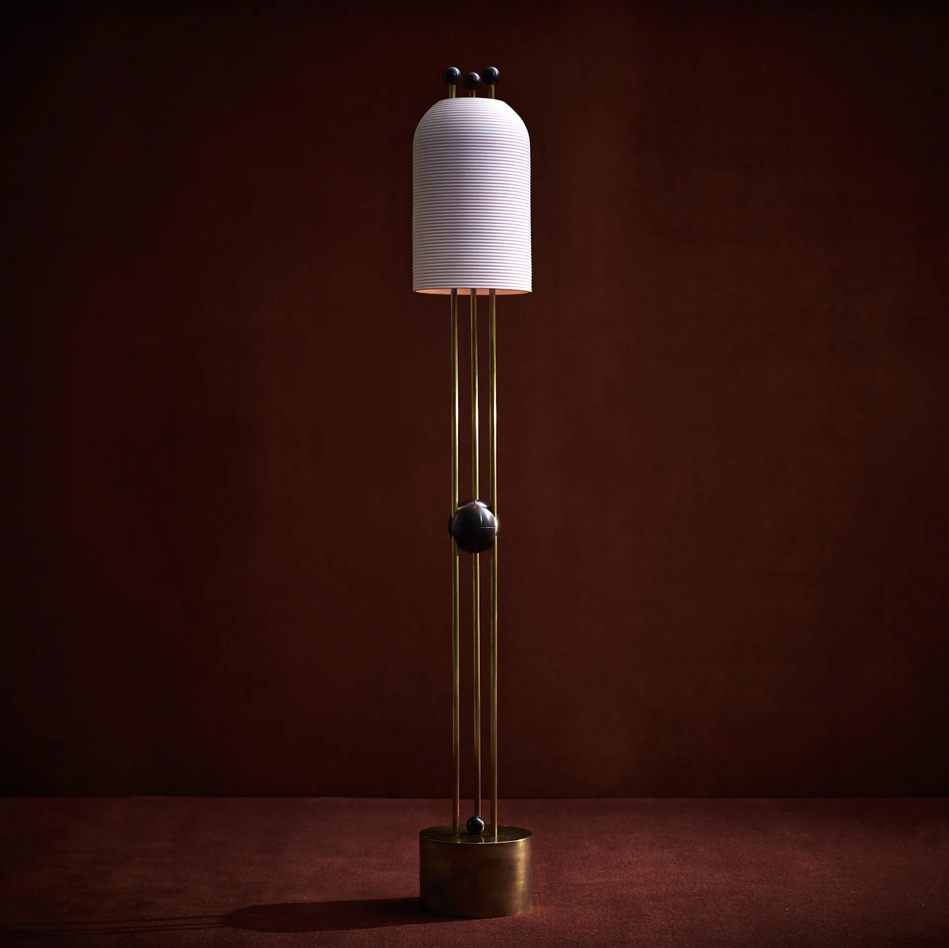 Lantern : Floor Lamp - Aged Brass - Apparatus - NO GA