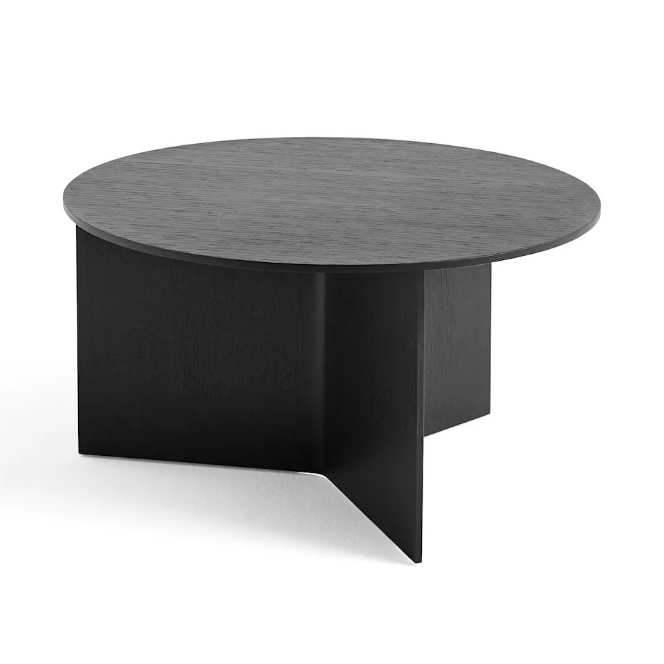 Slit Table Wood Round XL Black Oak