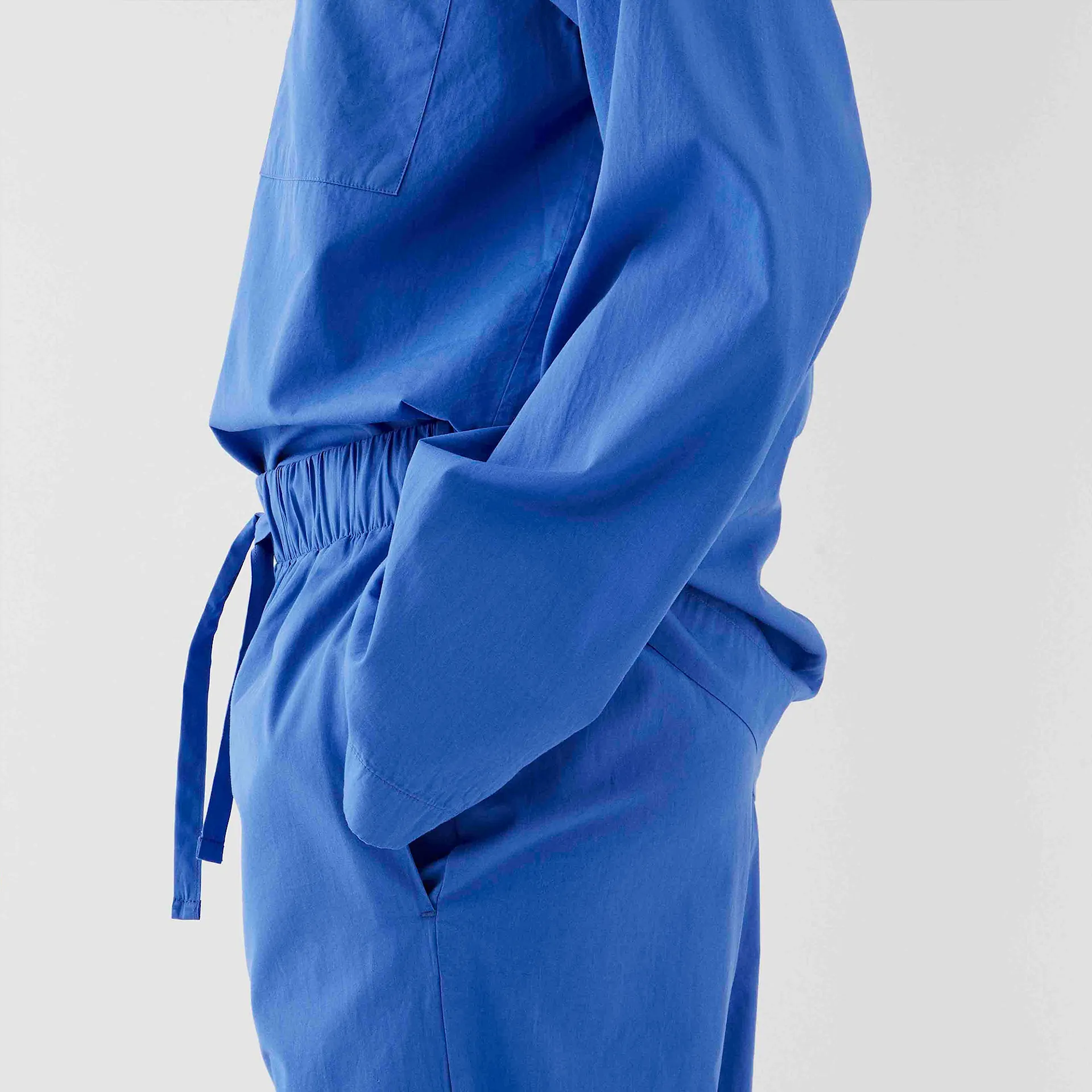 Poplin Sleepwear Shirt Royal Blue - TEKLA - NO GA