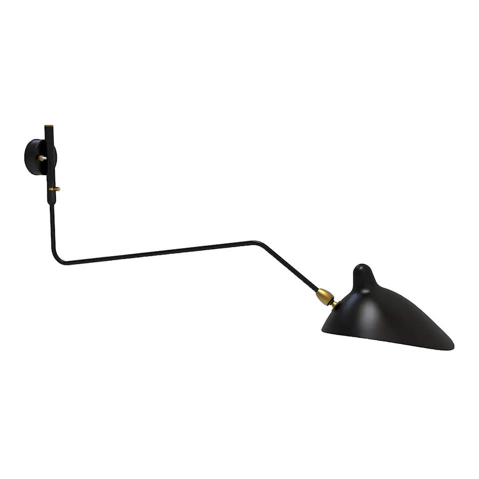 One Curved Swivel Arm leselampe