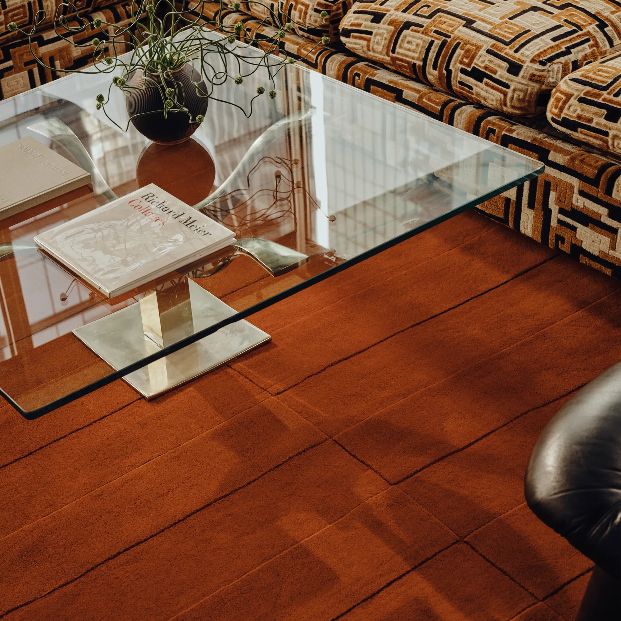 Lux 2 Burnt Orange ullteppe - 3