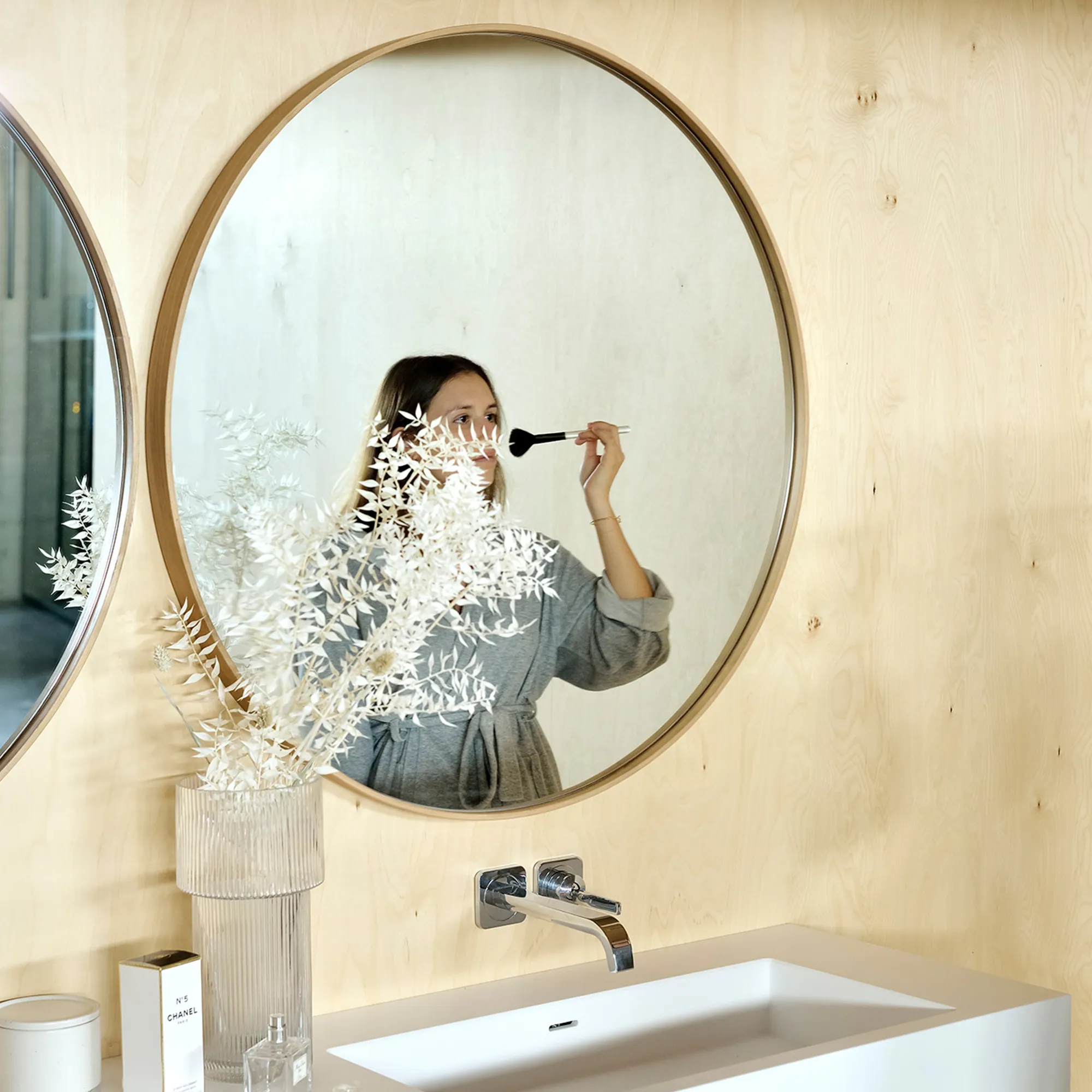 Layers Wall Mirror Oak - 3