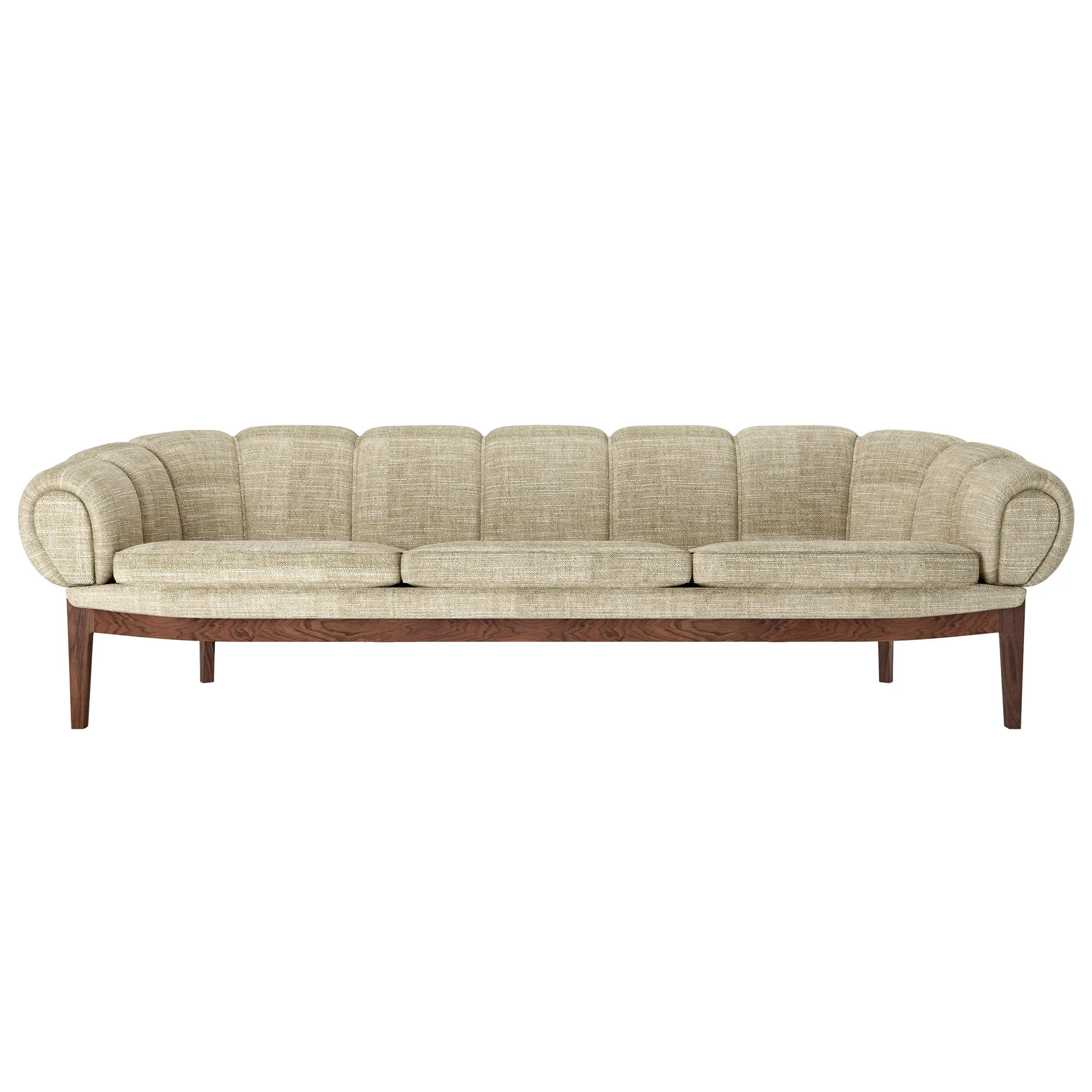 Croissant 3-seters sofa valnøtt - 2