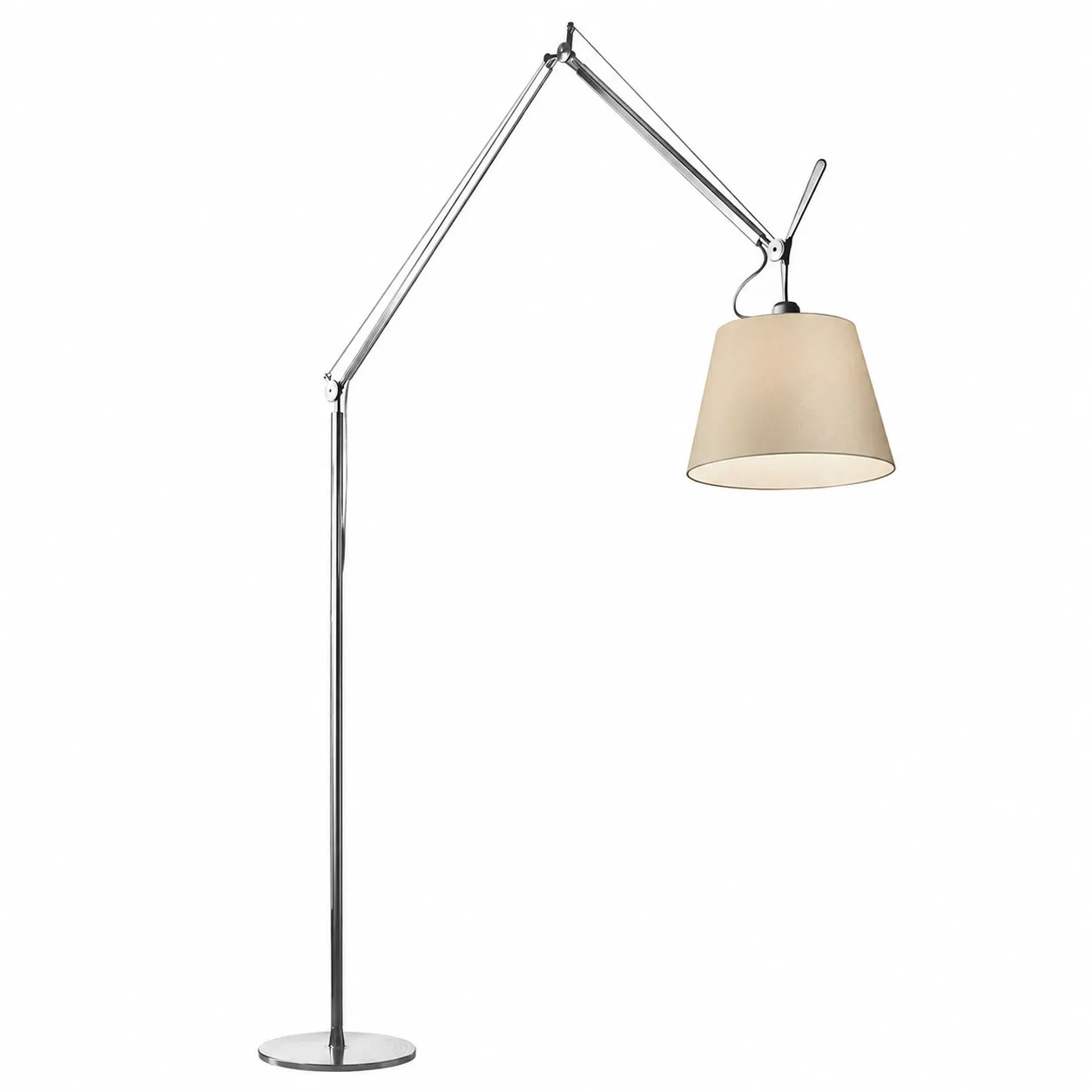 Tolomeo Mega gulvlampe aluminium - 1