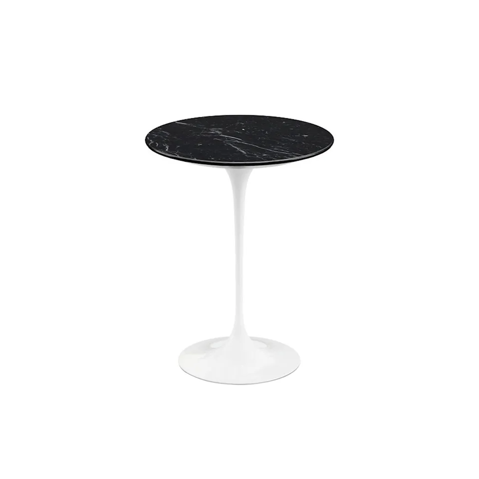 Saarinen Round sidebord Ø 41 cm White