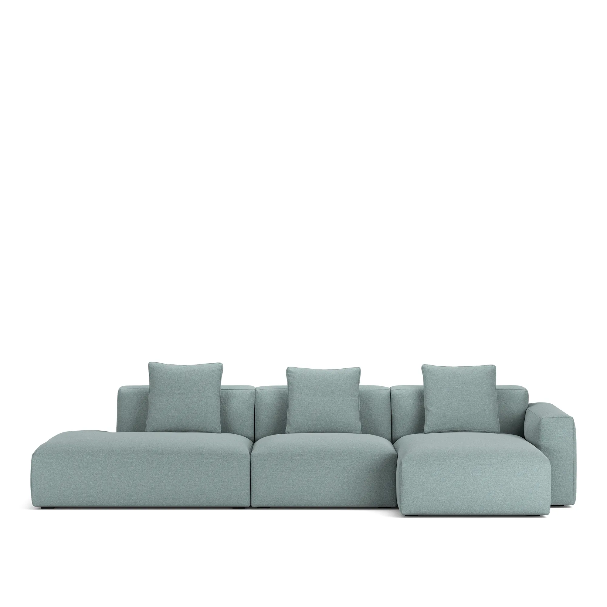 Brick 3-seters sofa sjeselong åpen ende venstre - 10