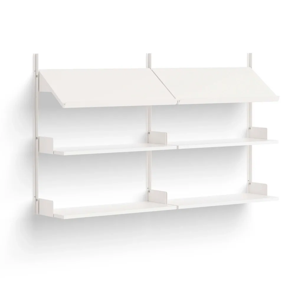 New Works Office Shelf 90 - White/White - 1